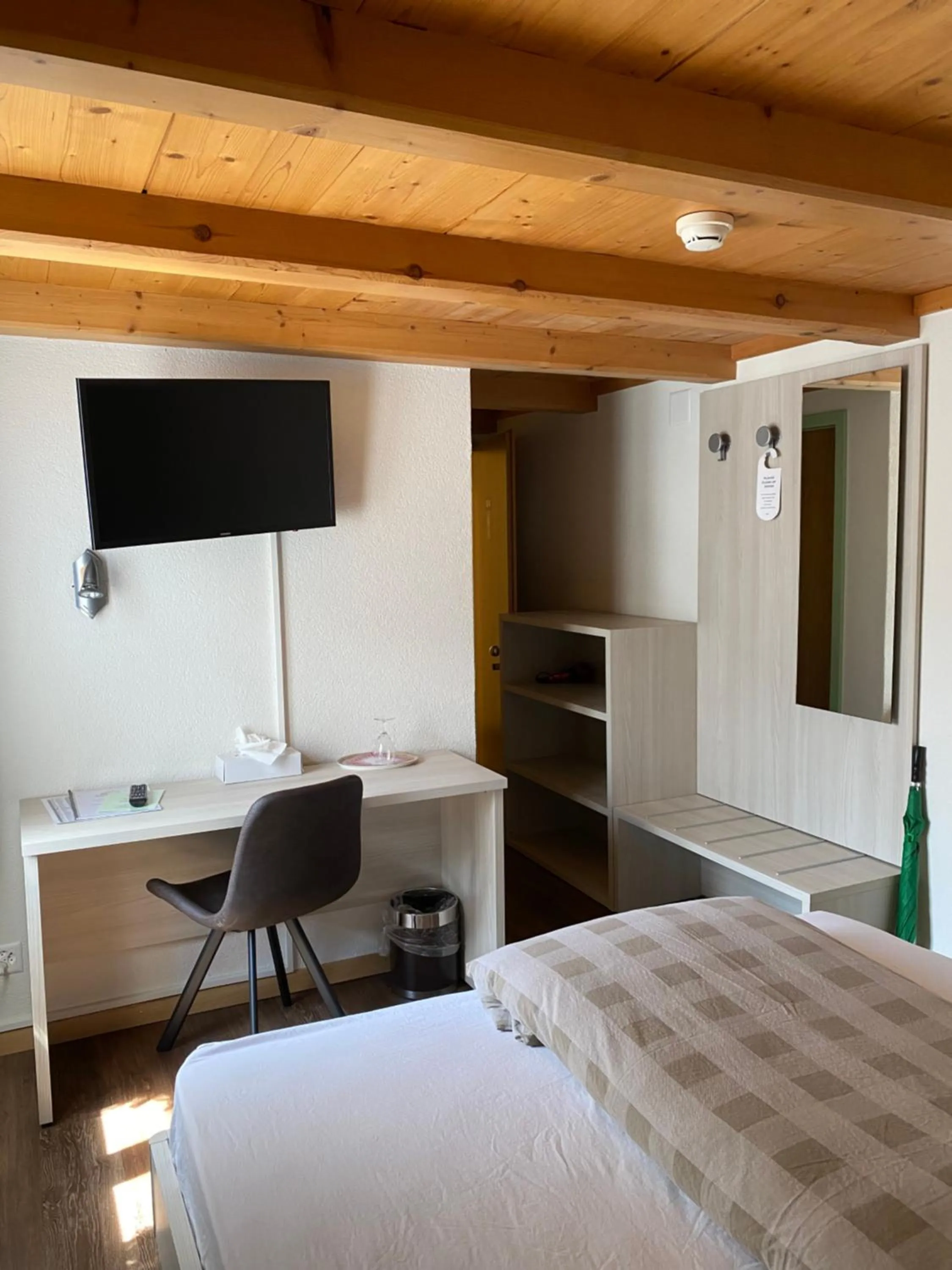 Bed in Hotel Steinbock