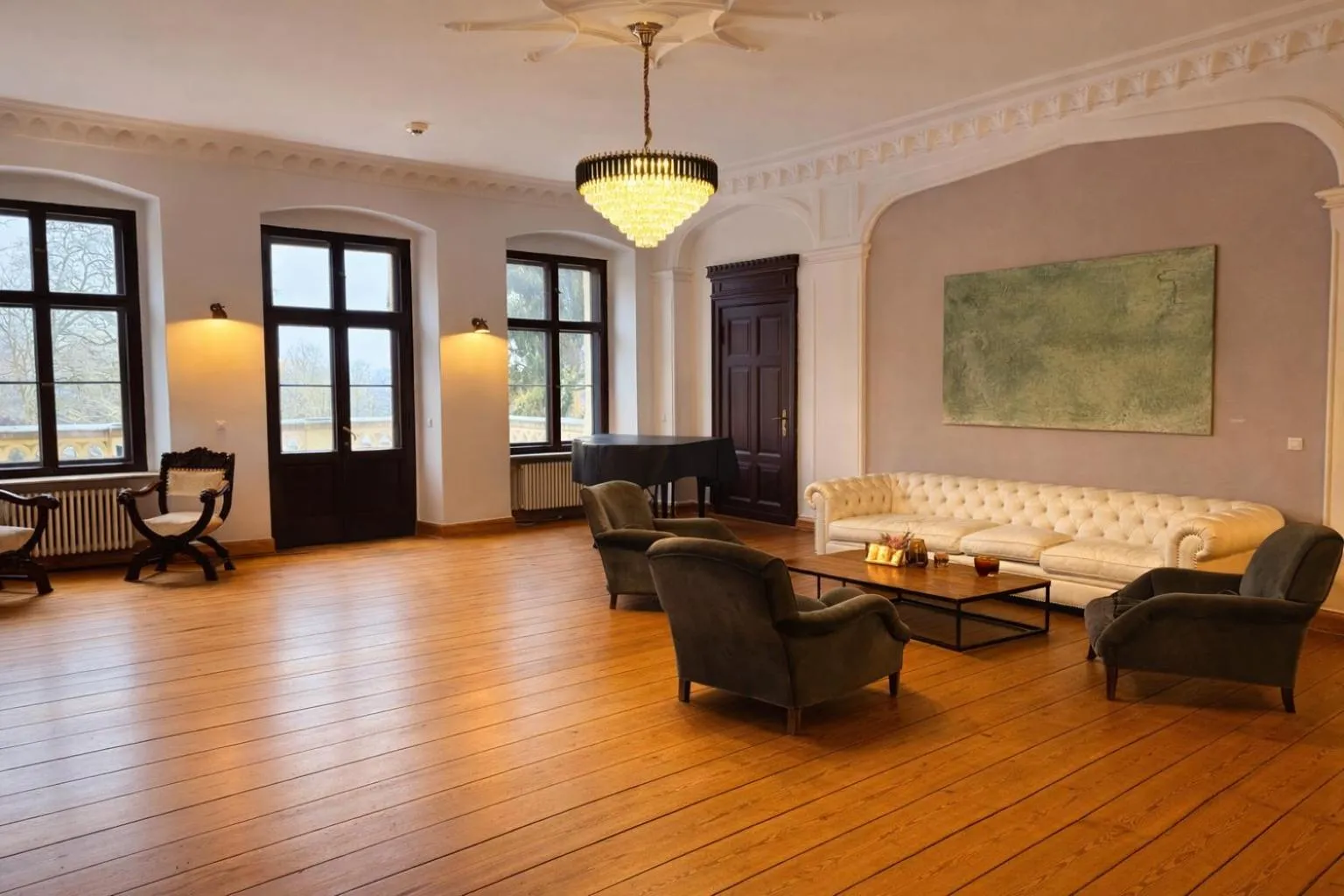 Seating area in Romantik Hotel Schloss Reichenow