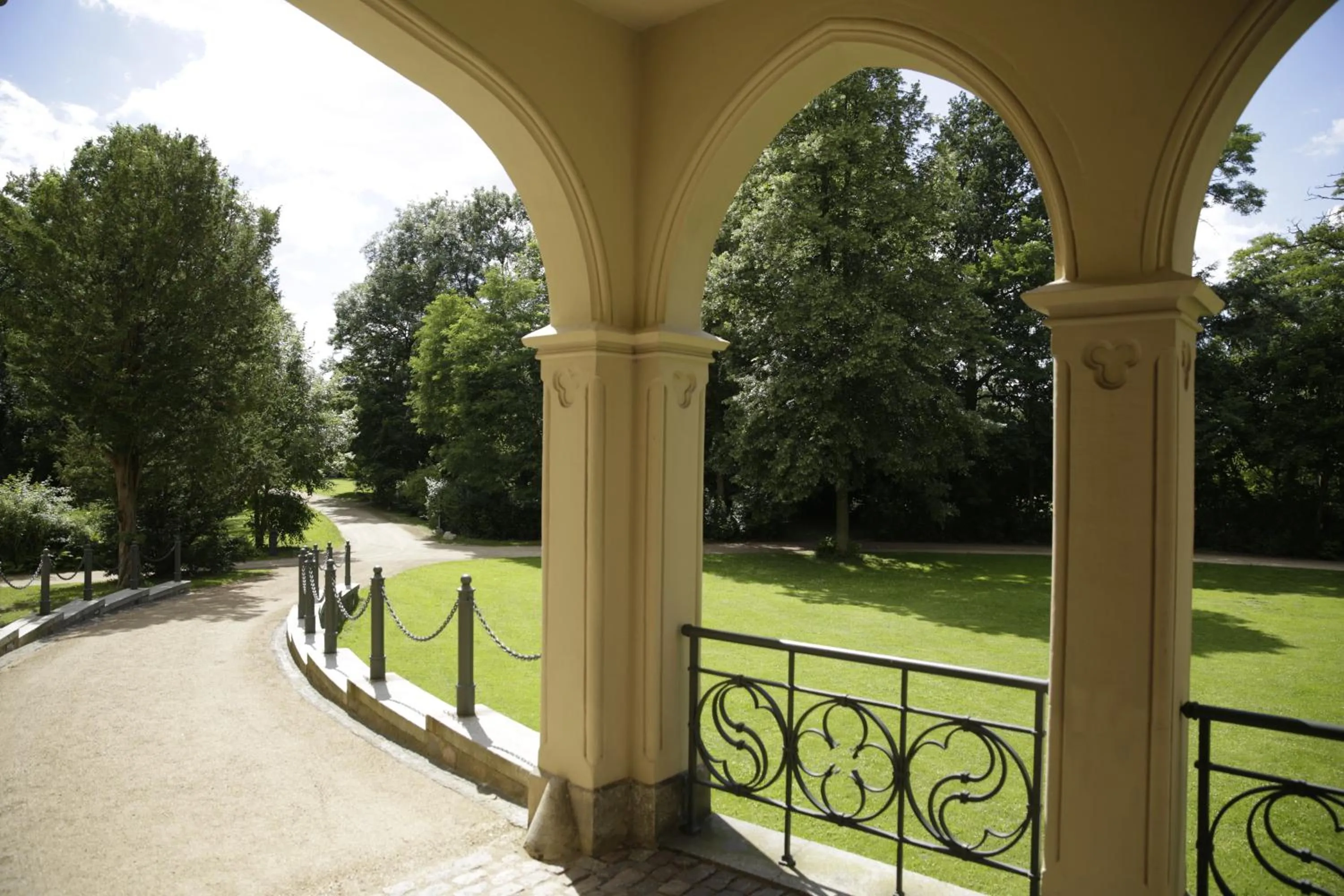 Garden view in Romantik Hotel Schloss Reichenow