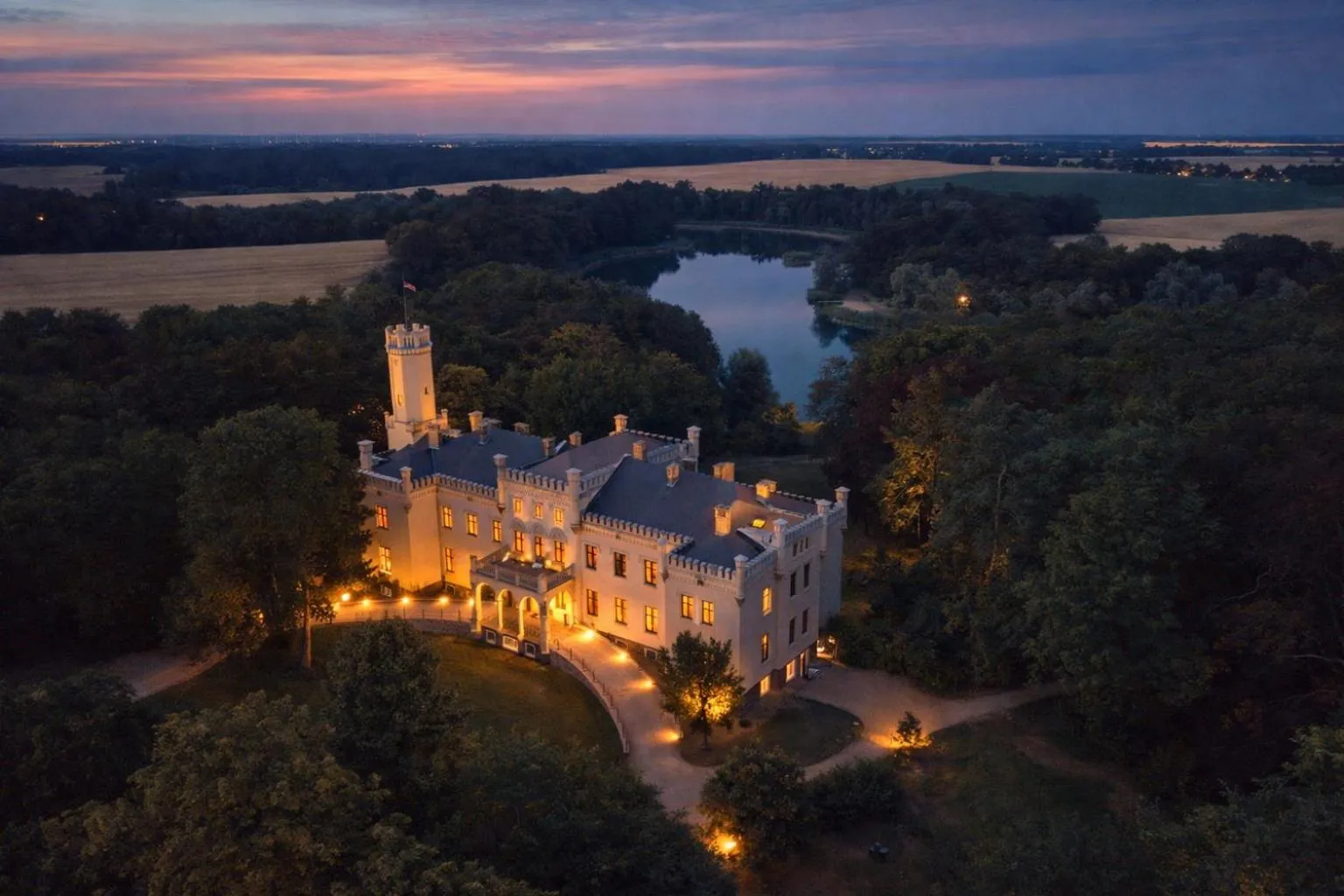 Bird's eye view in Romantik Hotel Schloss Reichenow