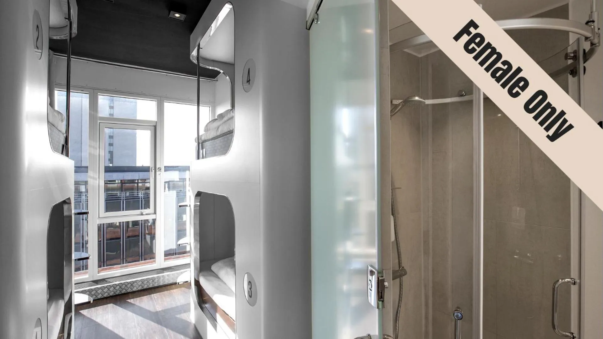 Shower in Steel House Copenhagen