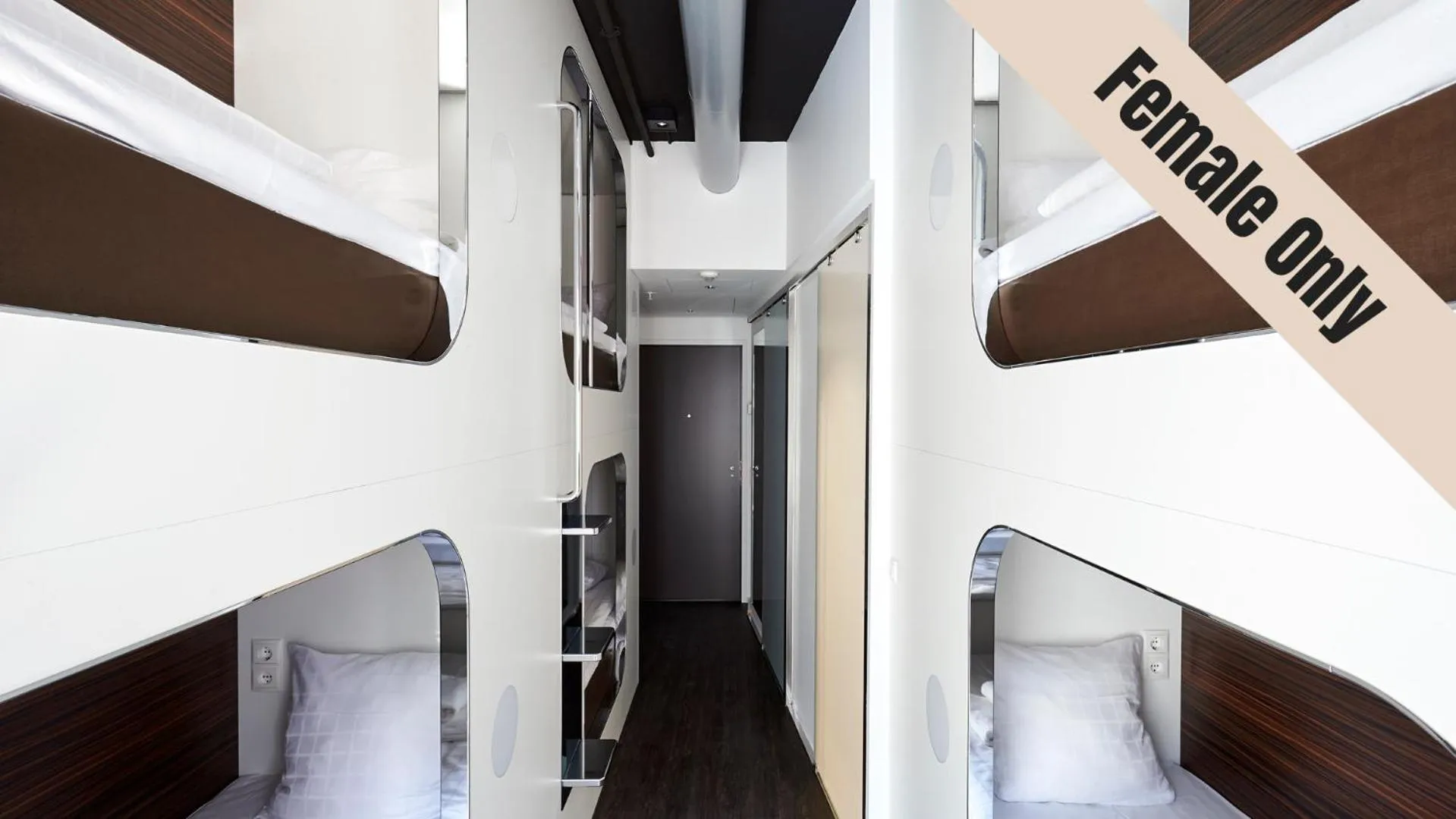 Bed in Steel House Copenhagen