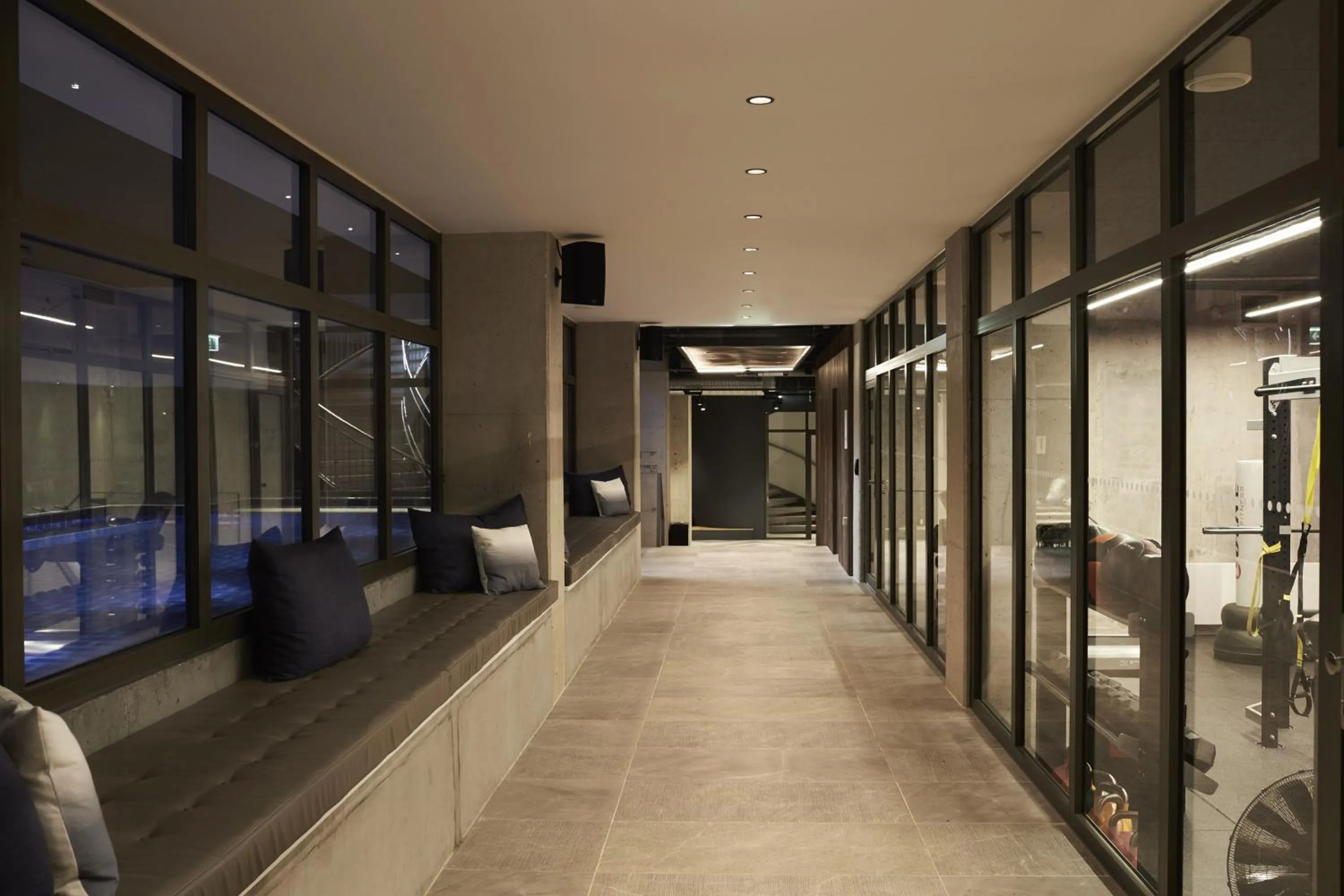 Pool view in Steel House Copenhagen