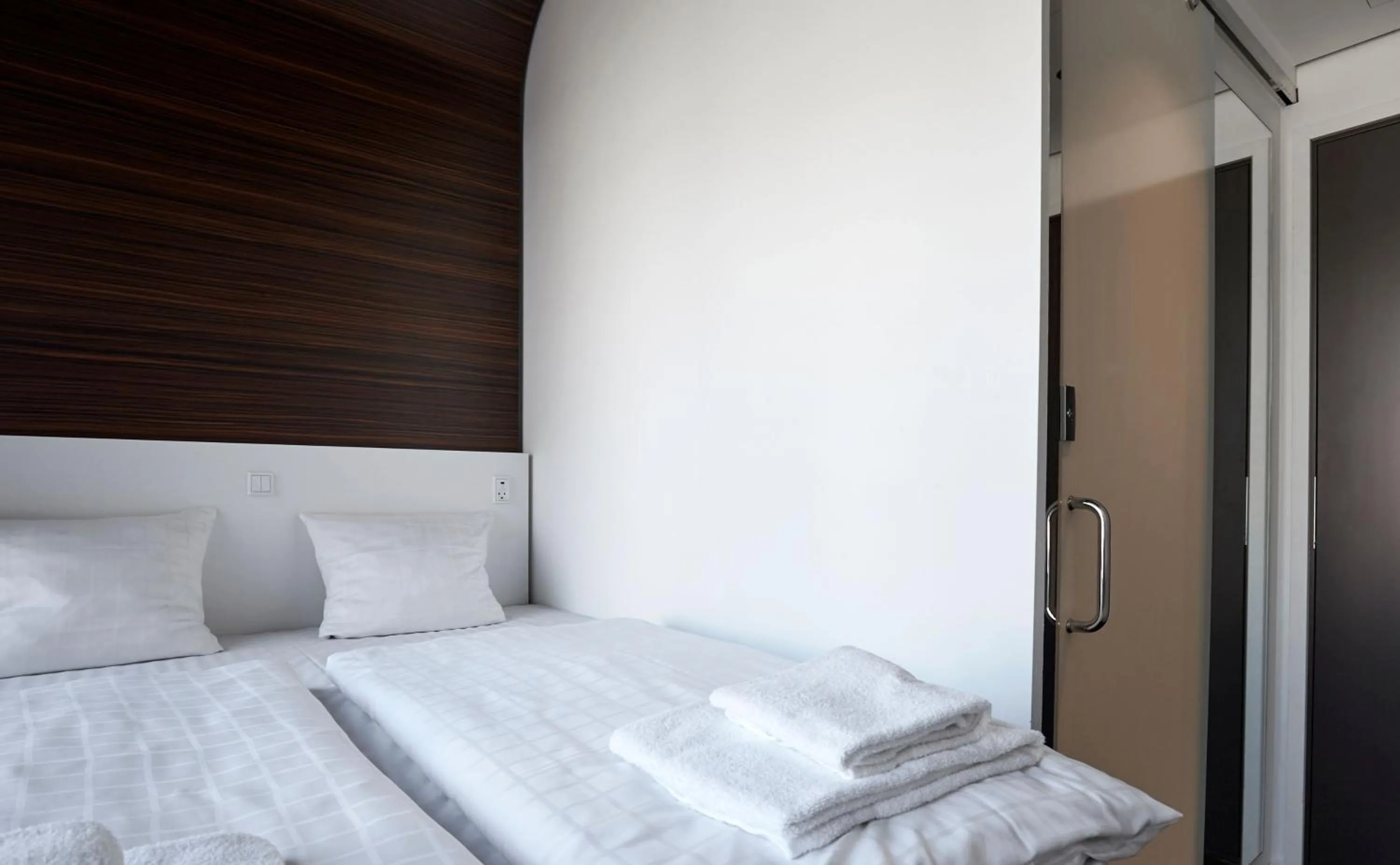 Bed in Steel House Copenhagen