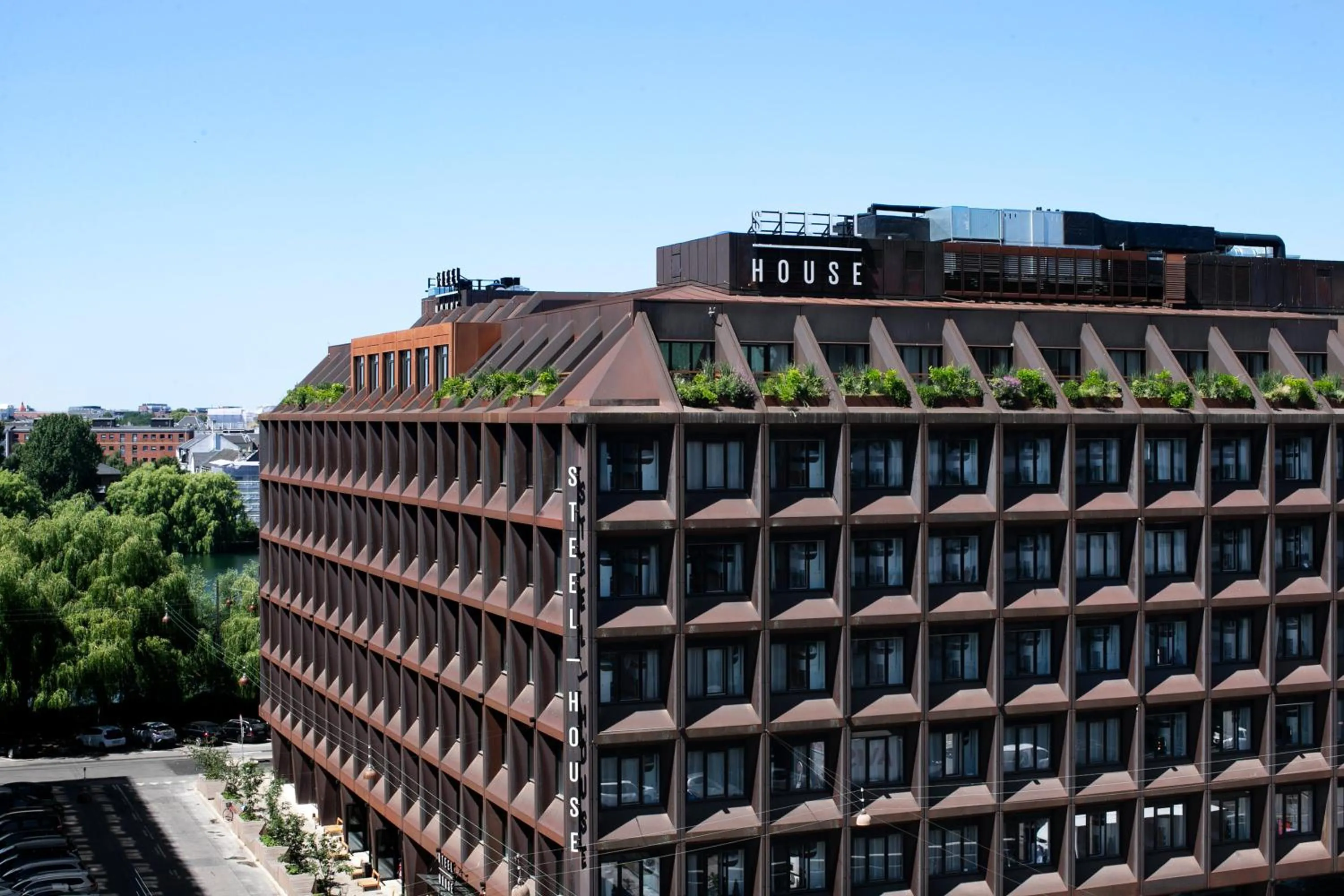 Property building in Steel House Copenhagen
