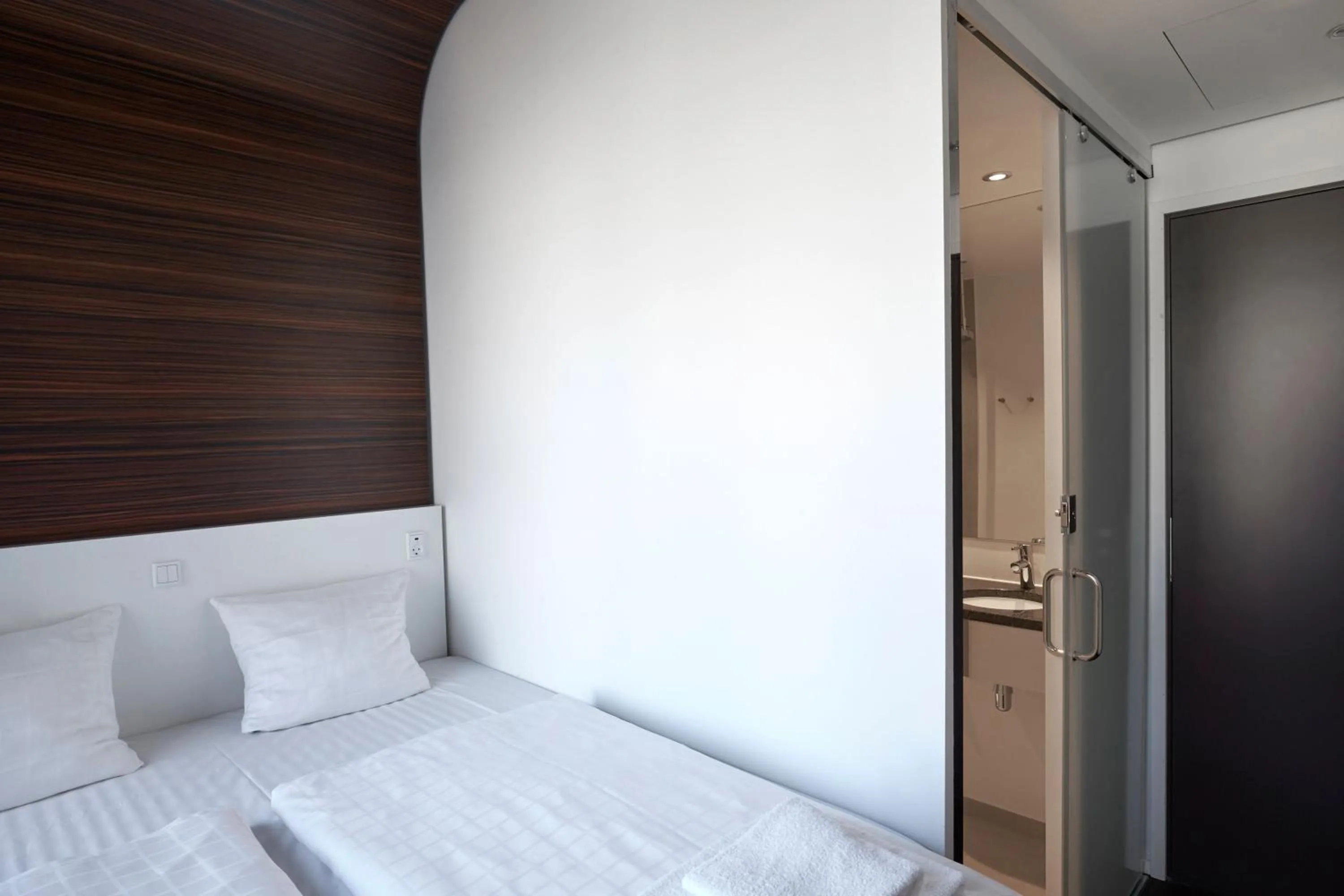 Bed in Steel House Copenhagen