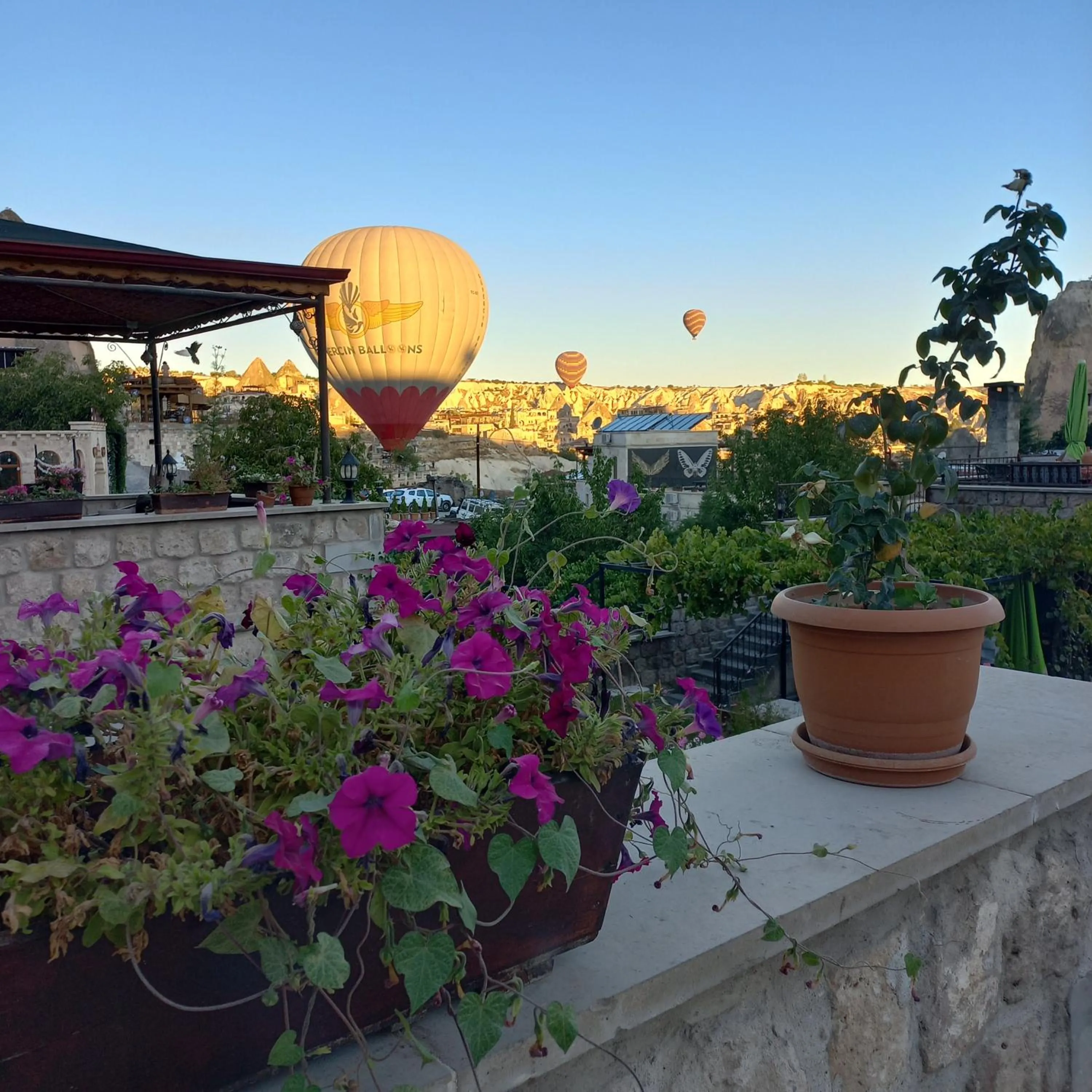 Balcony/Terrace in Guzide Cave Hotel