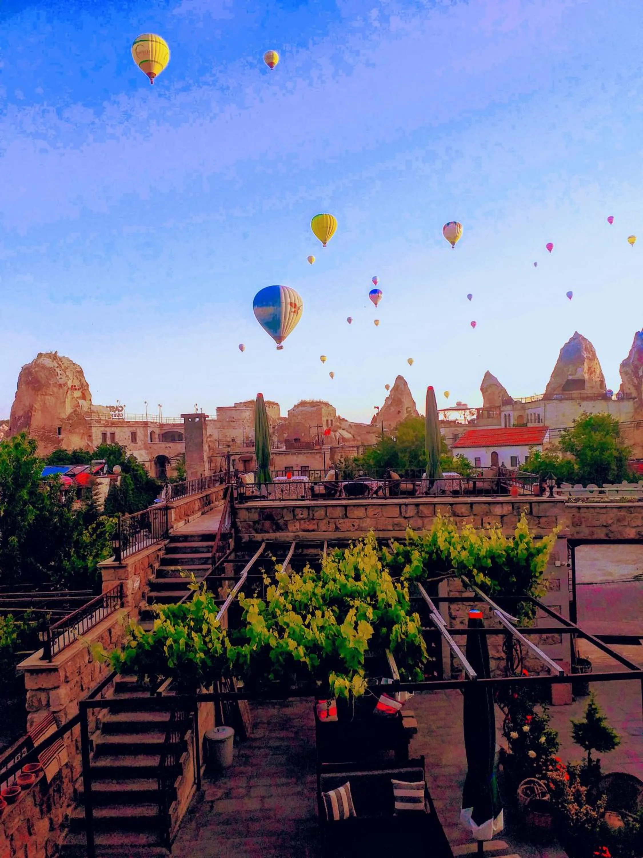 Balcony/Terrace in Guzide Cave Hotel