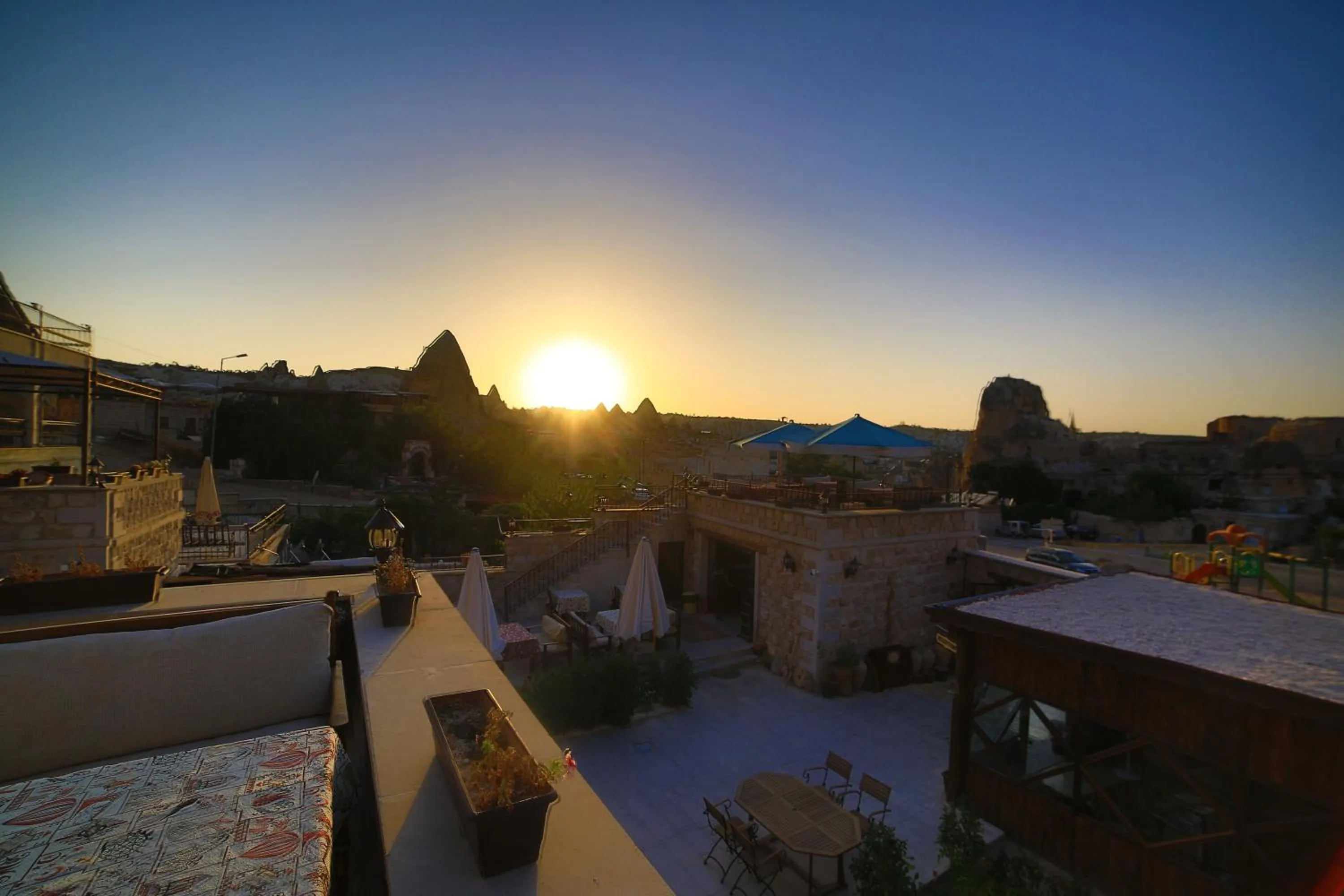 Patio in Guzide Cave Hotel