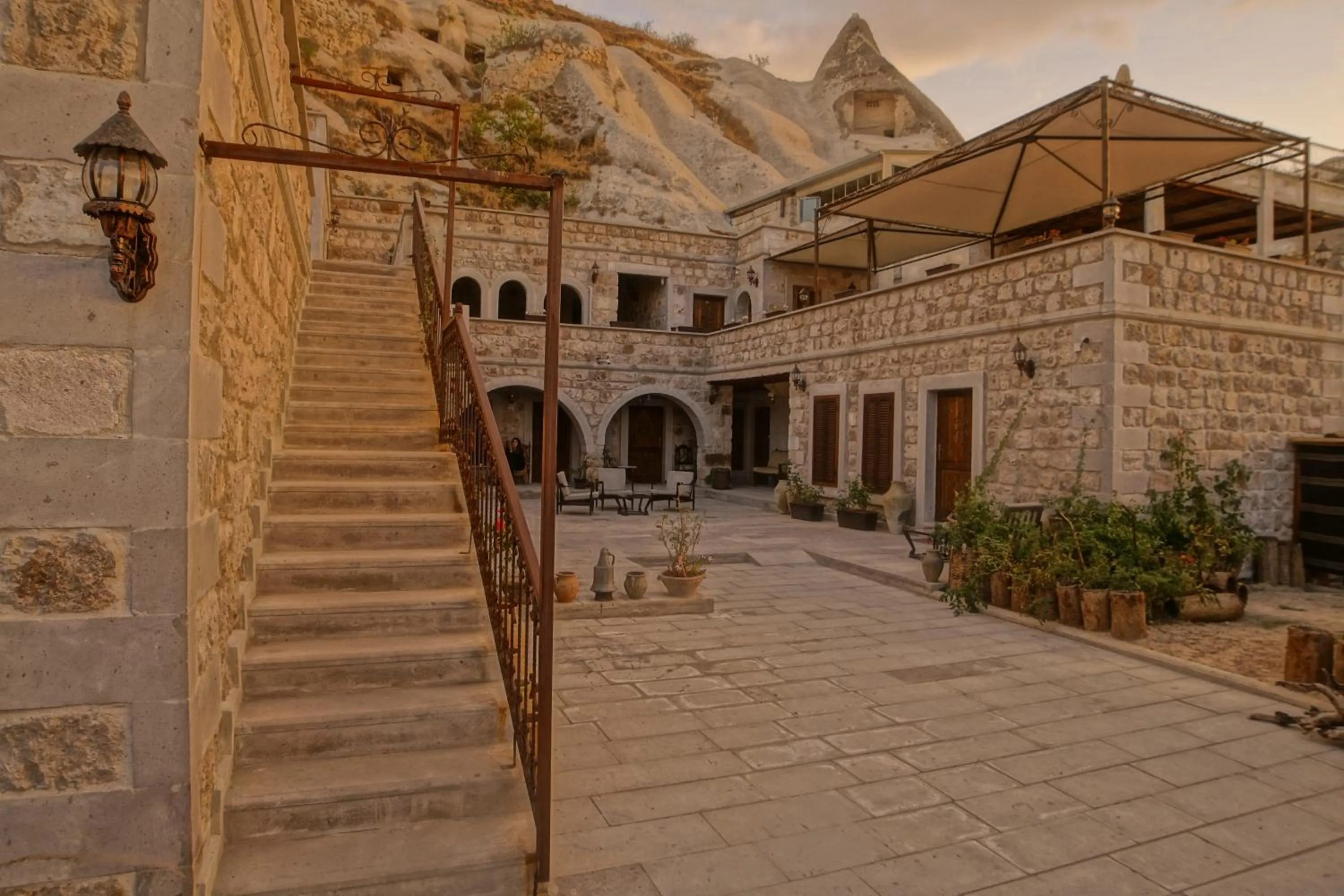 Garden in Guzide Cave Hotel