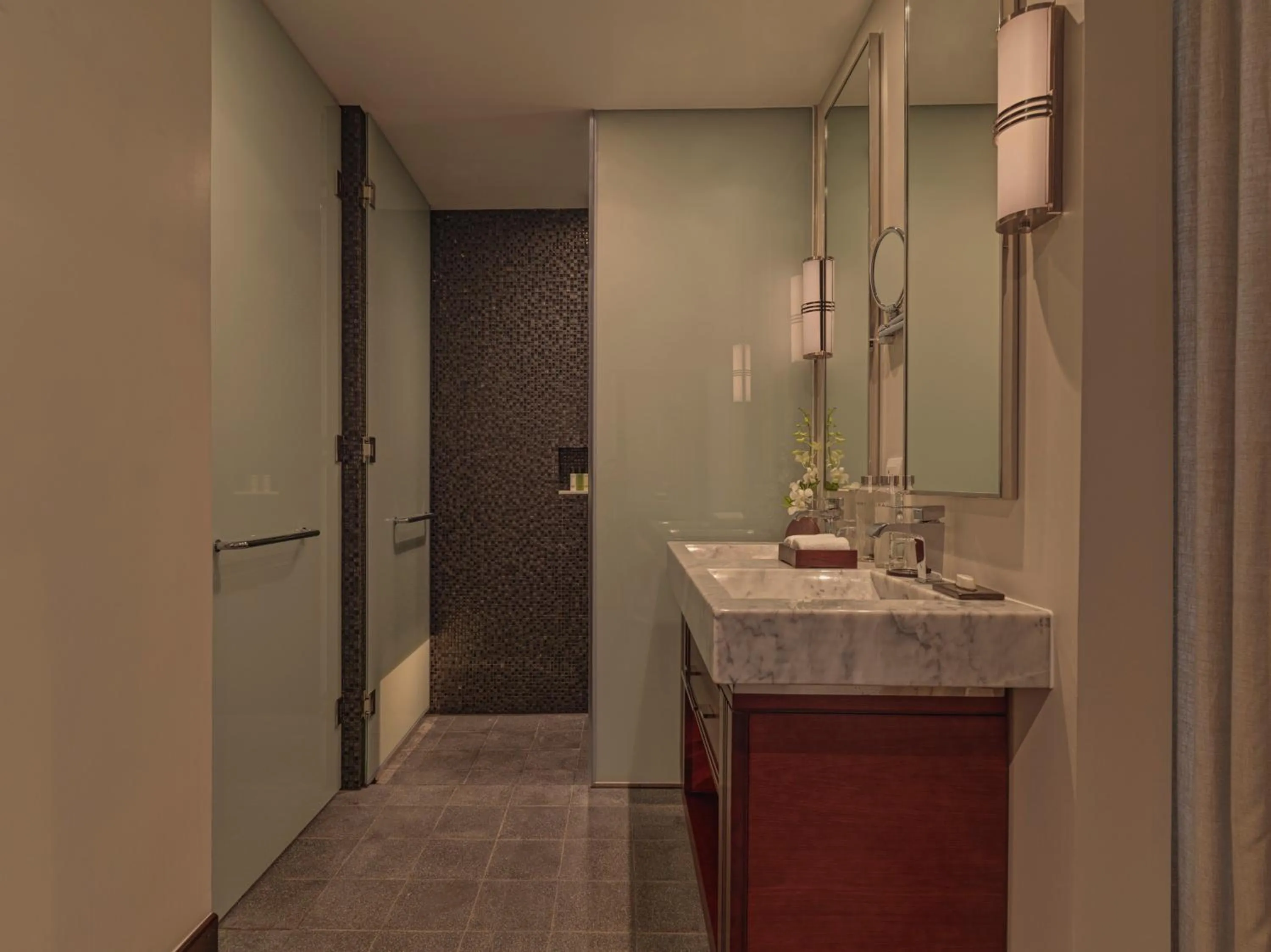 Bathroom in Azerai La Residence, Hue