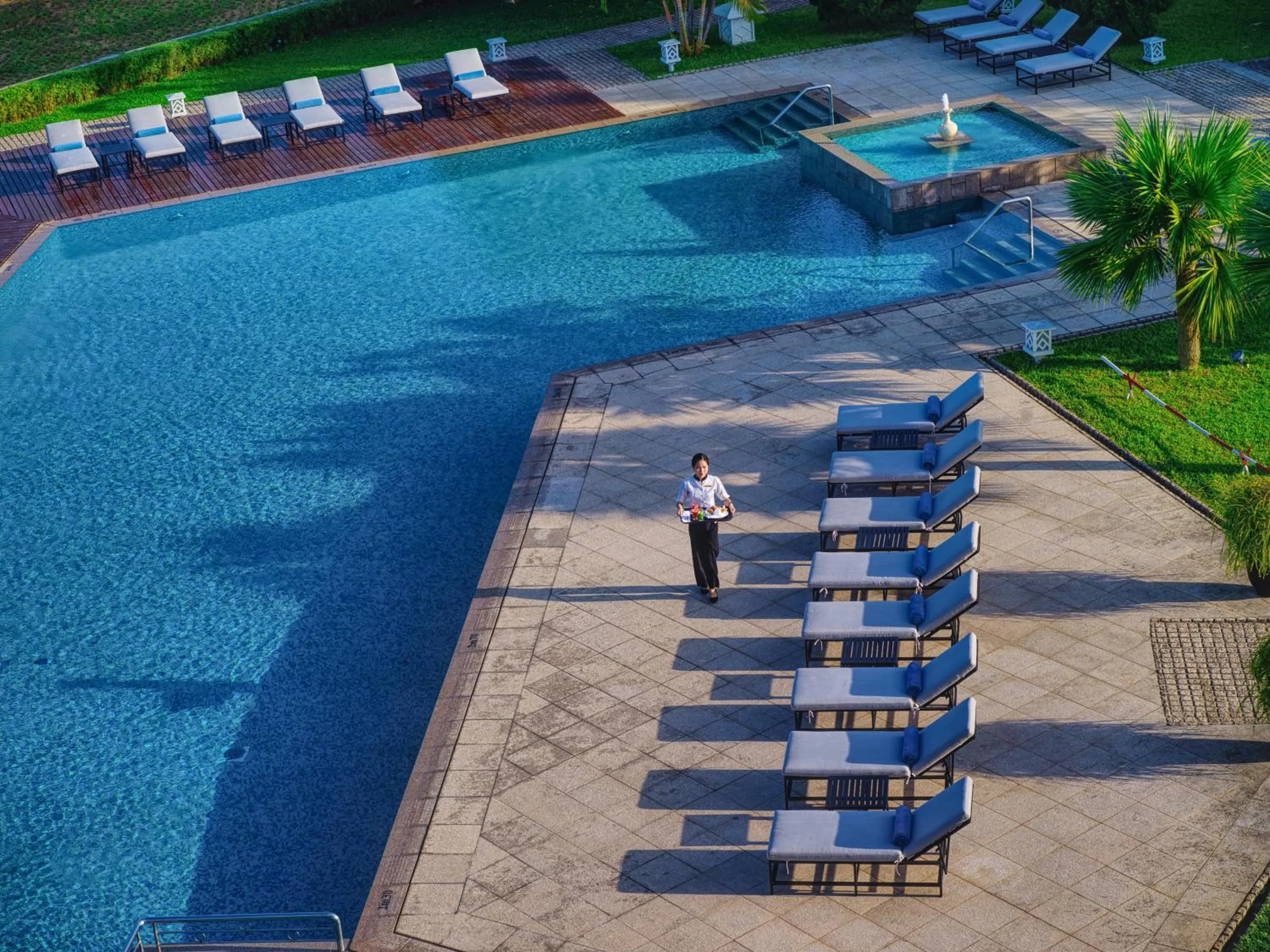 Swimming pool in Azerai La Residence, Hue