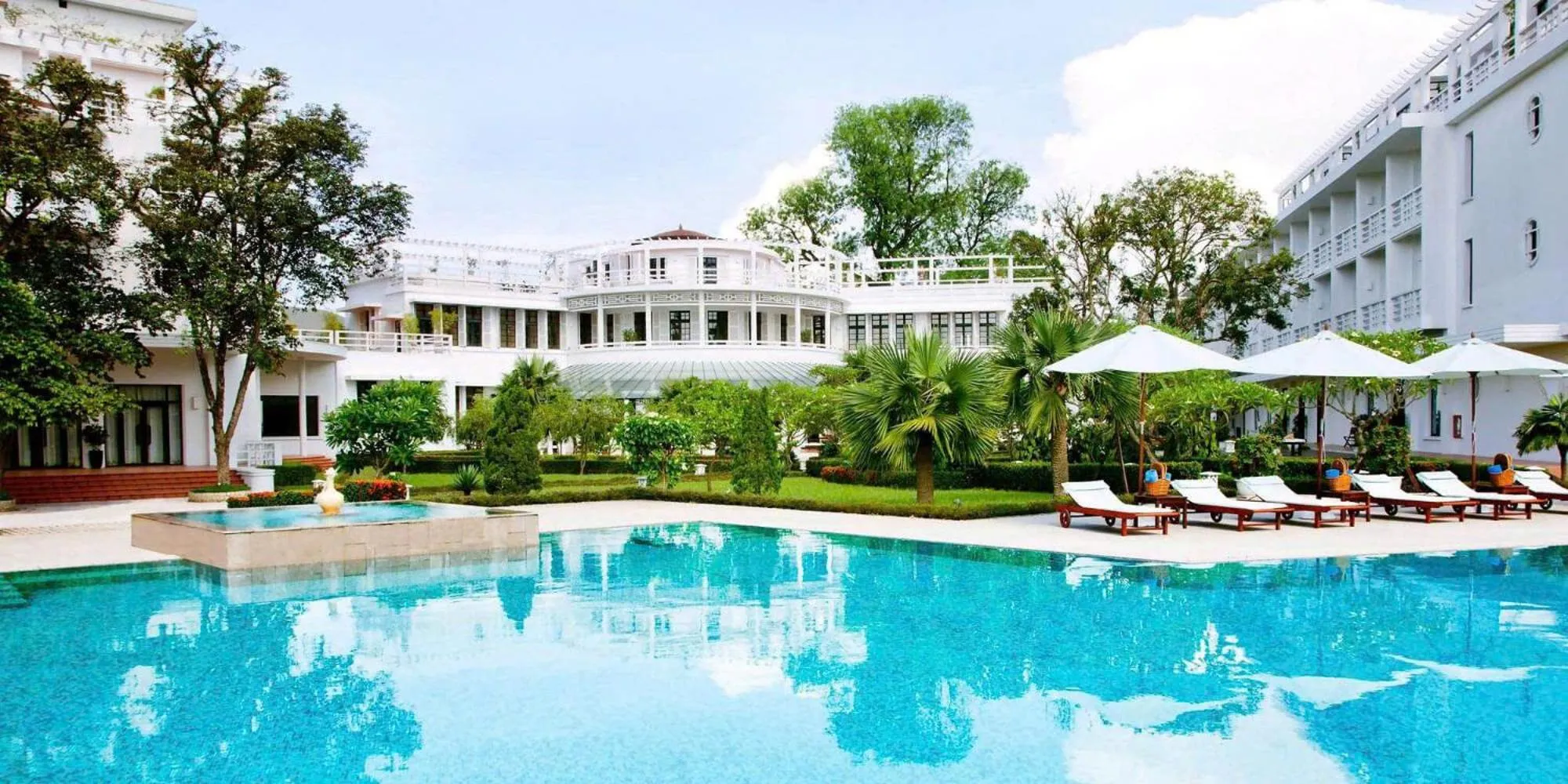 Swimming pool in Azerai La Residence, Hue