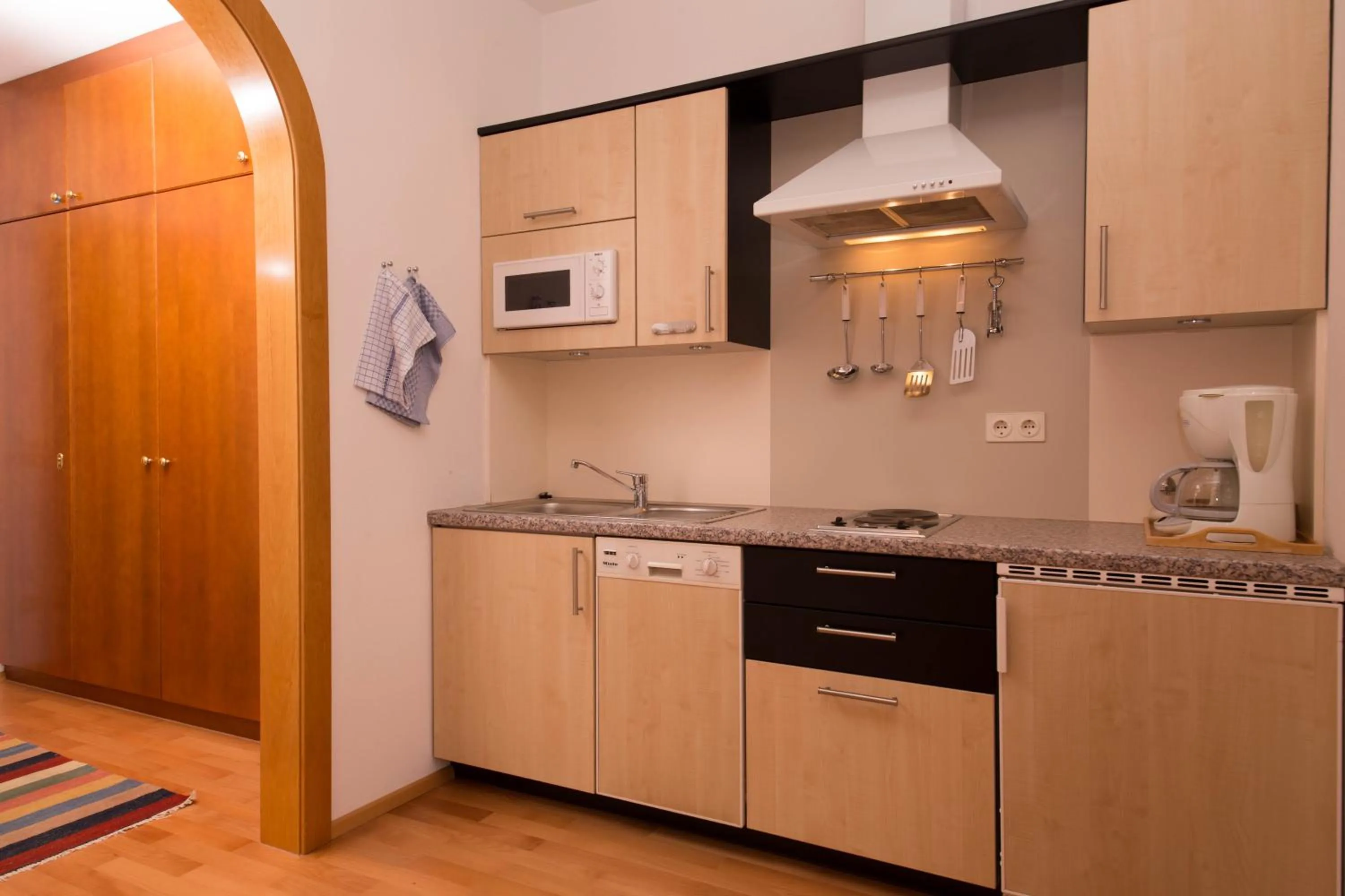 Kitchen or kitchenette in Werzer Strandcasino Hotel