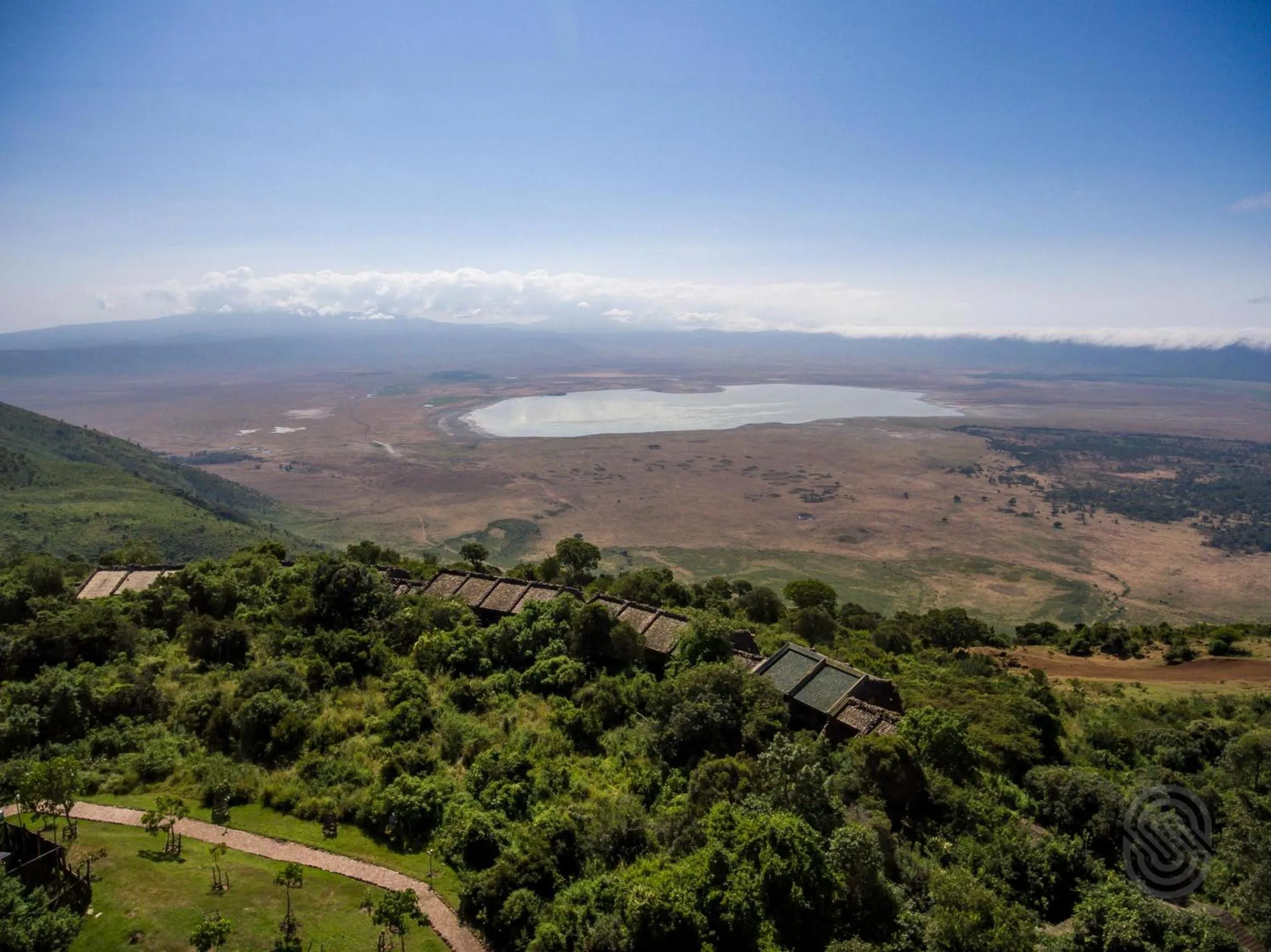 Bird's eye view in Ngorongoro Serena Safari Lodge