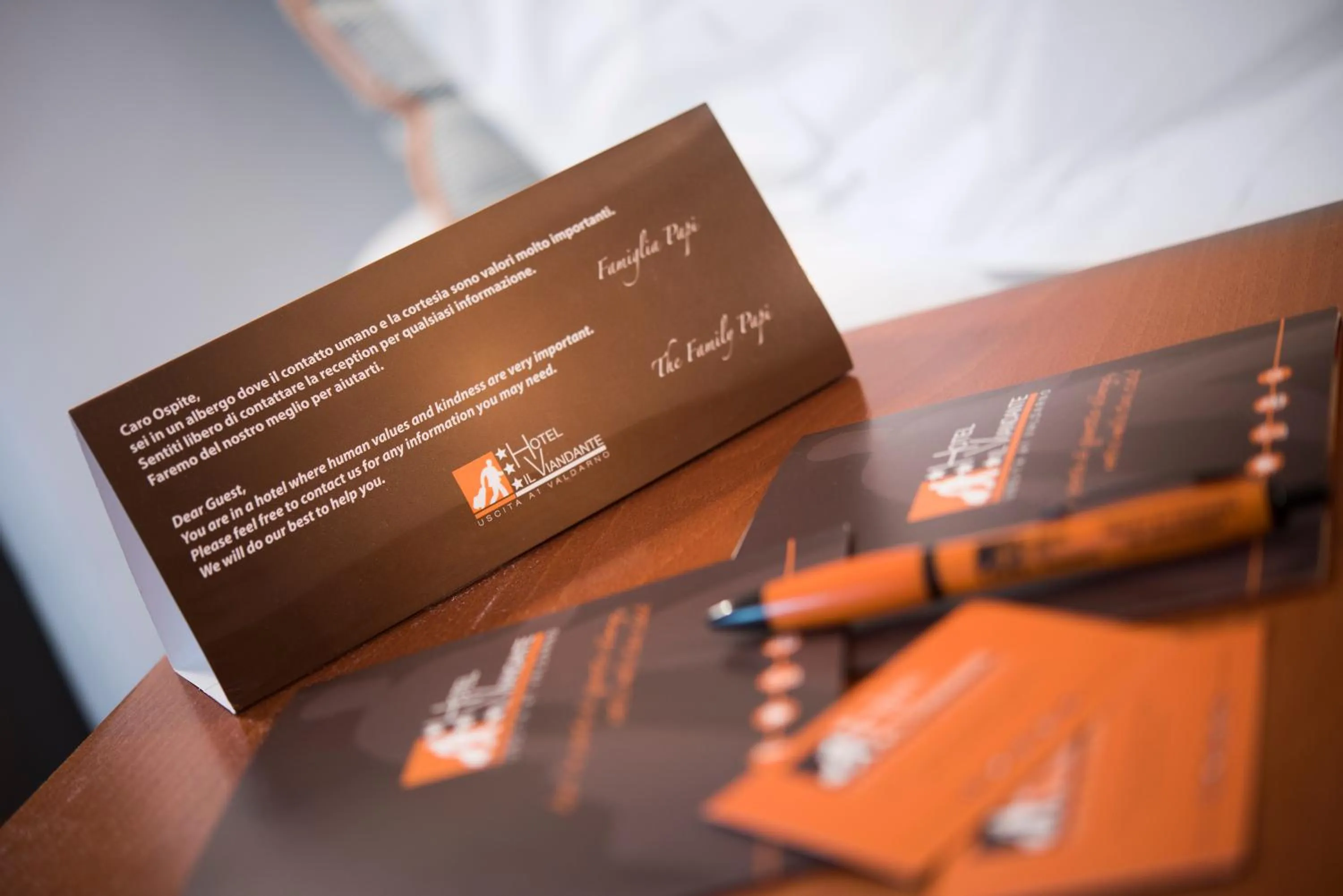 Decorative detail in Hotel Il Viandante