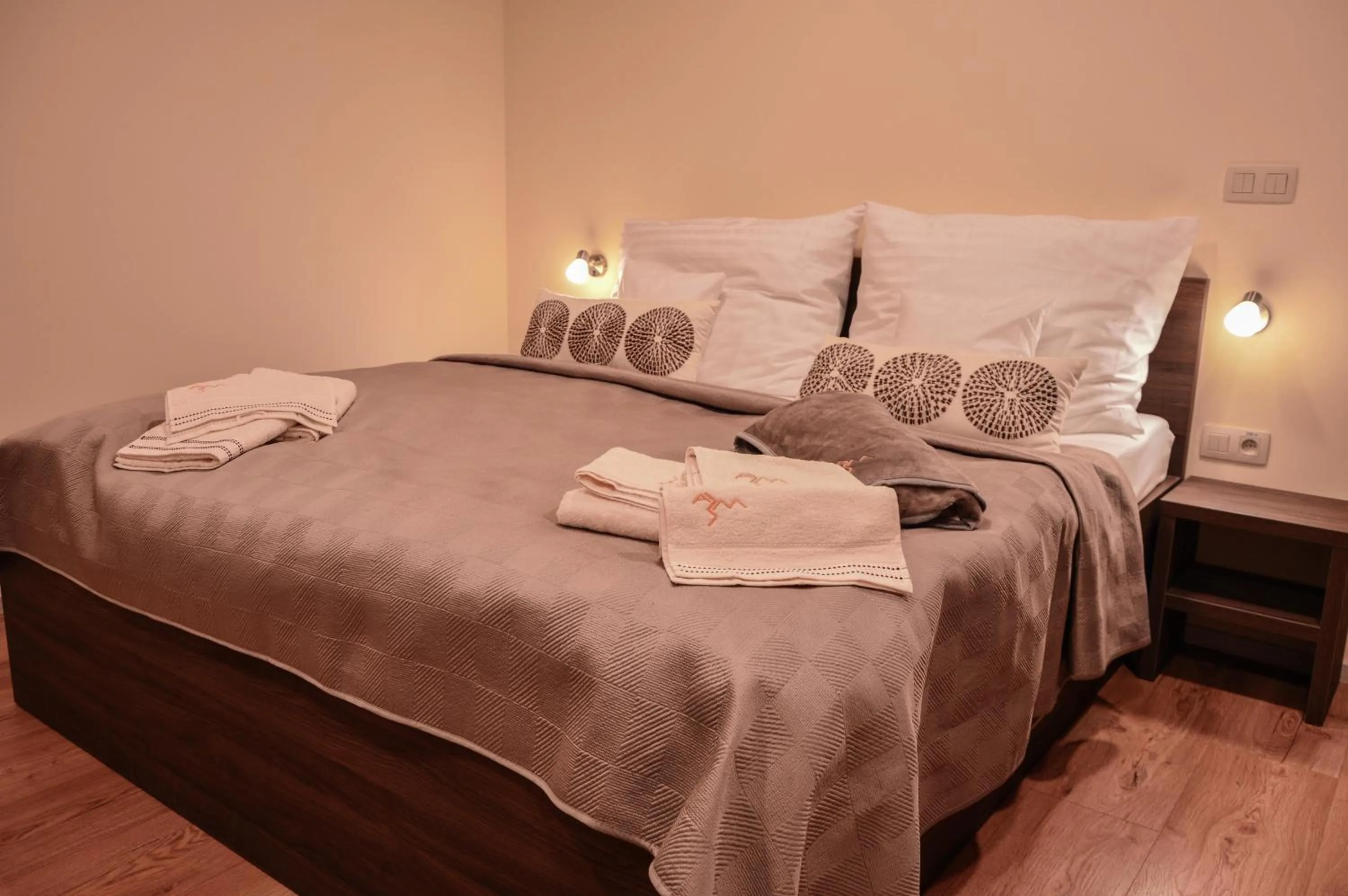 Decorative detail, Bed in Apartmánový Dom Kriváň