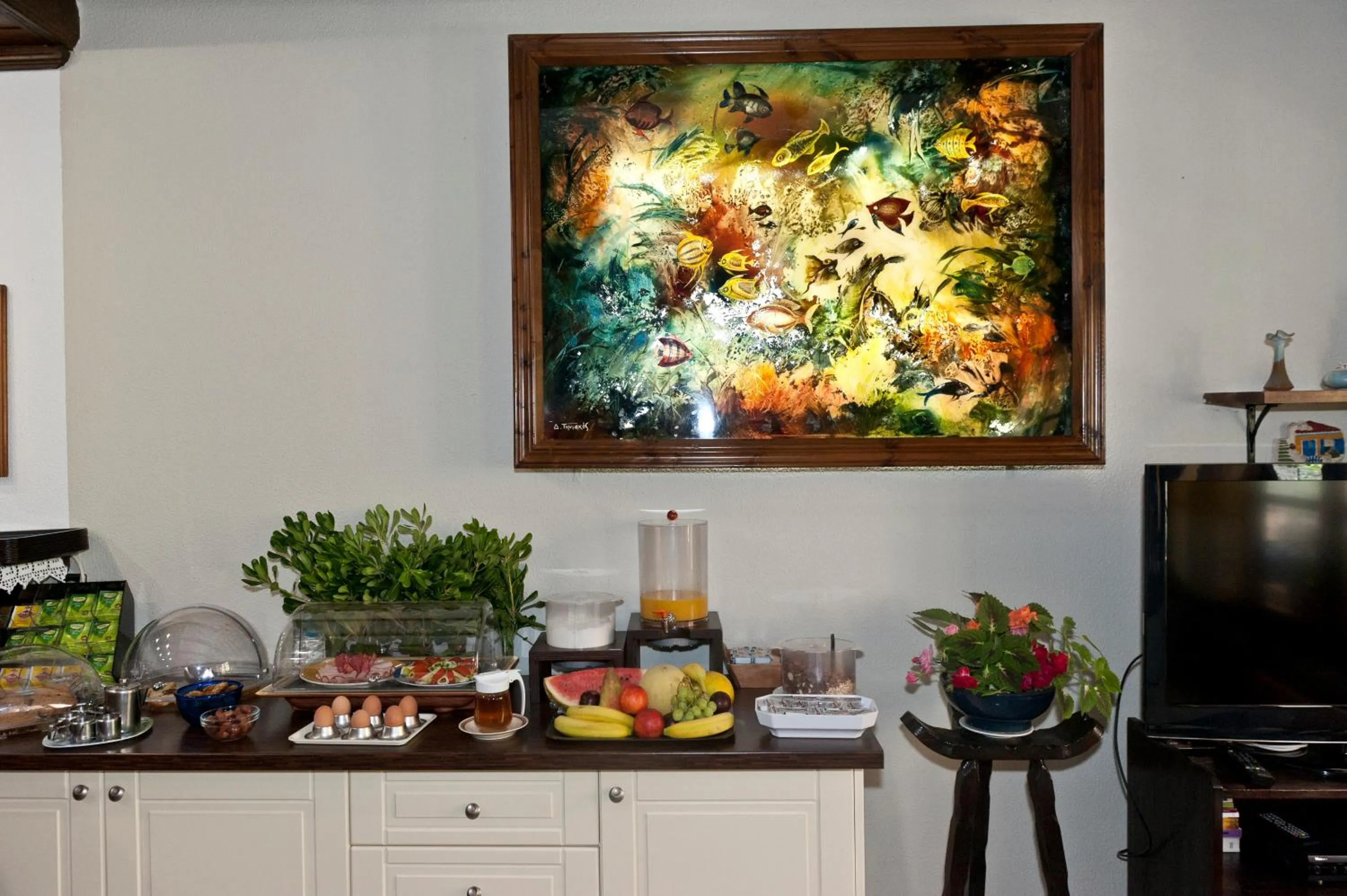 Buffet breakfast in Pegasus Hotel