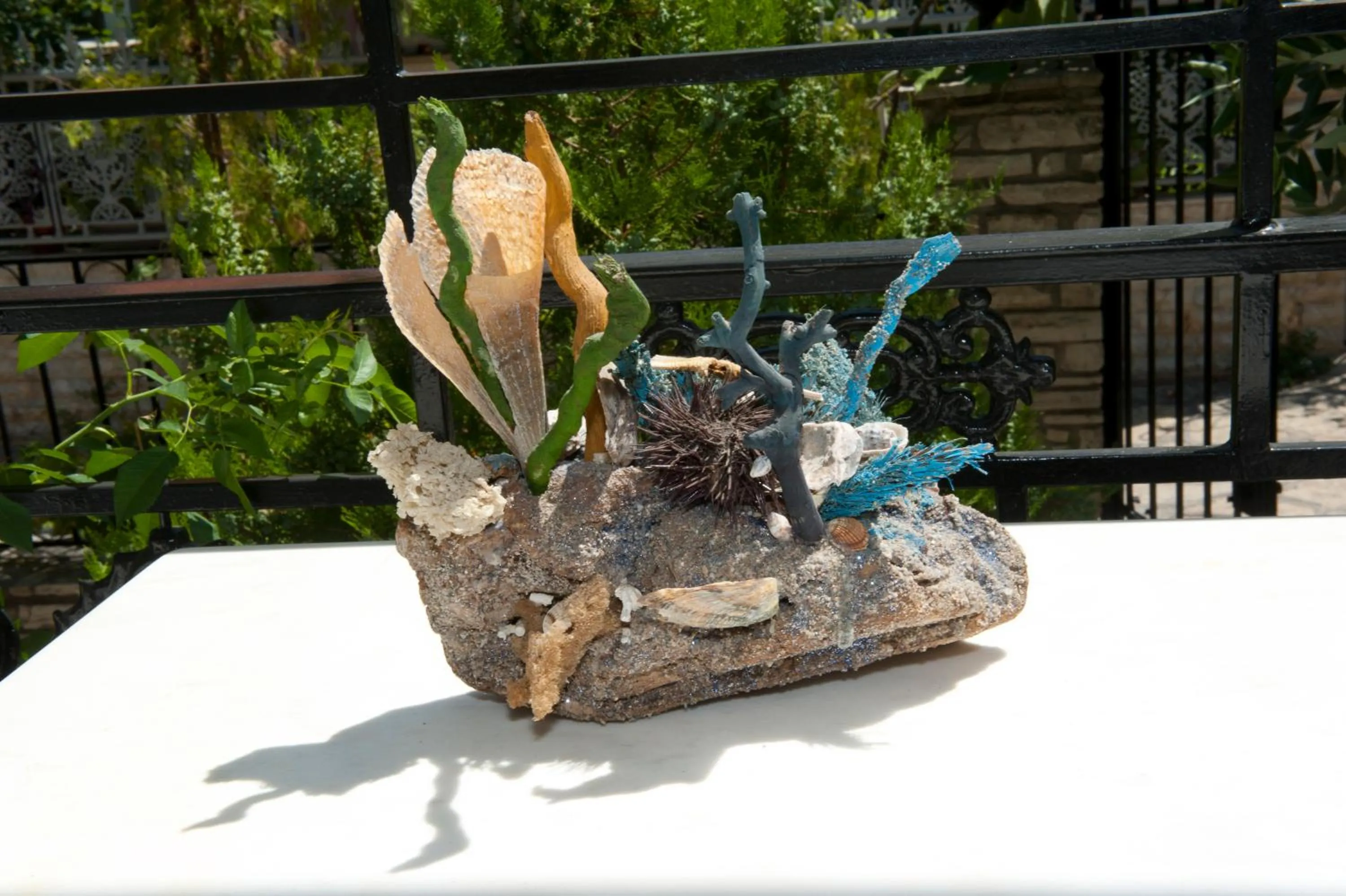 Decorative detail in Pegasus Hotel