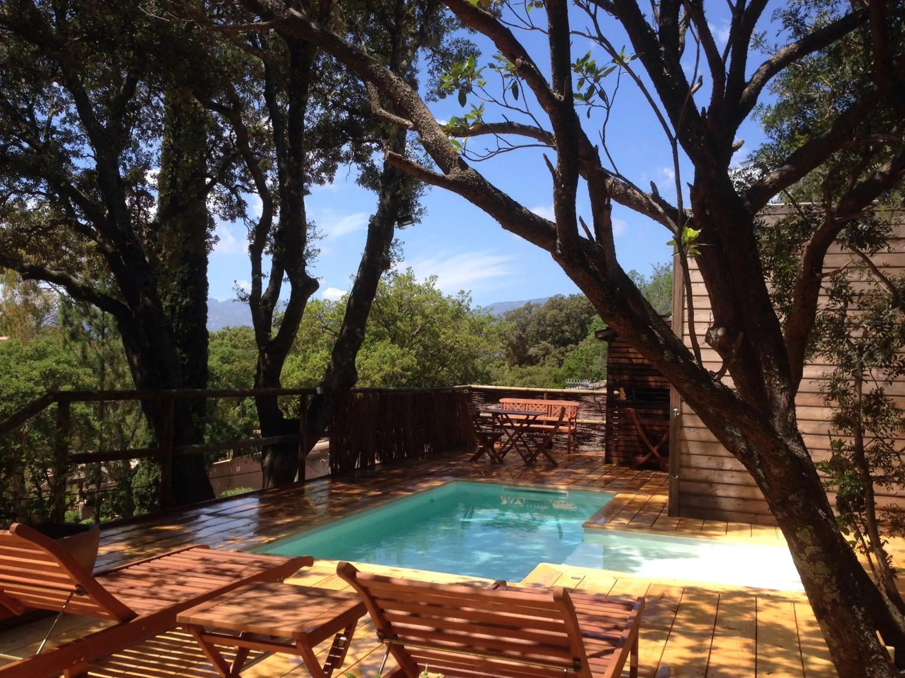 Pool view in Hotel Les Hauts de Porto-Vecchio