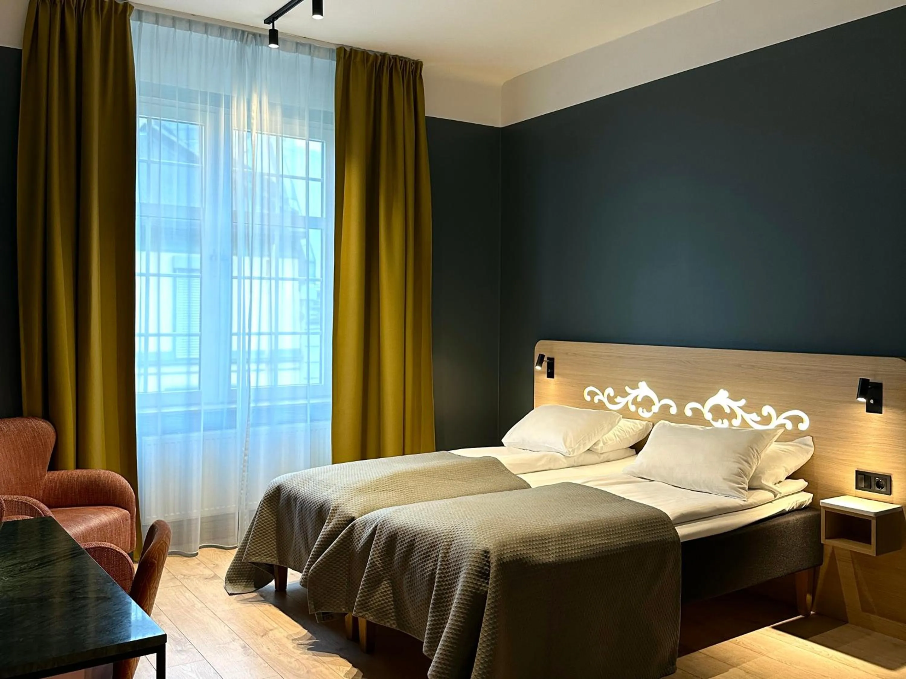 Bed in Hotell Bondeheimen