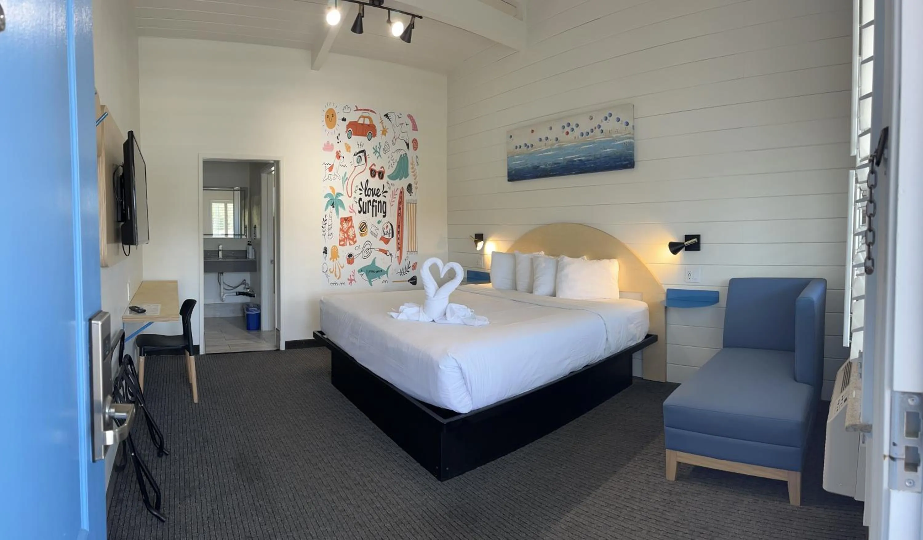 Photo of the whole room, Bed in Ocean Palms Motel