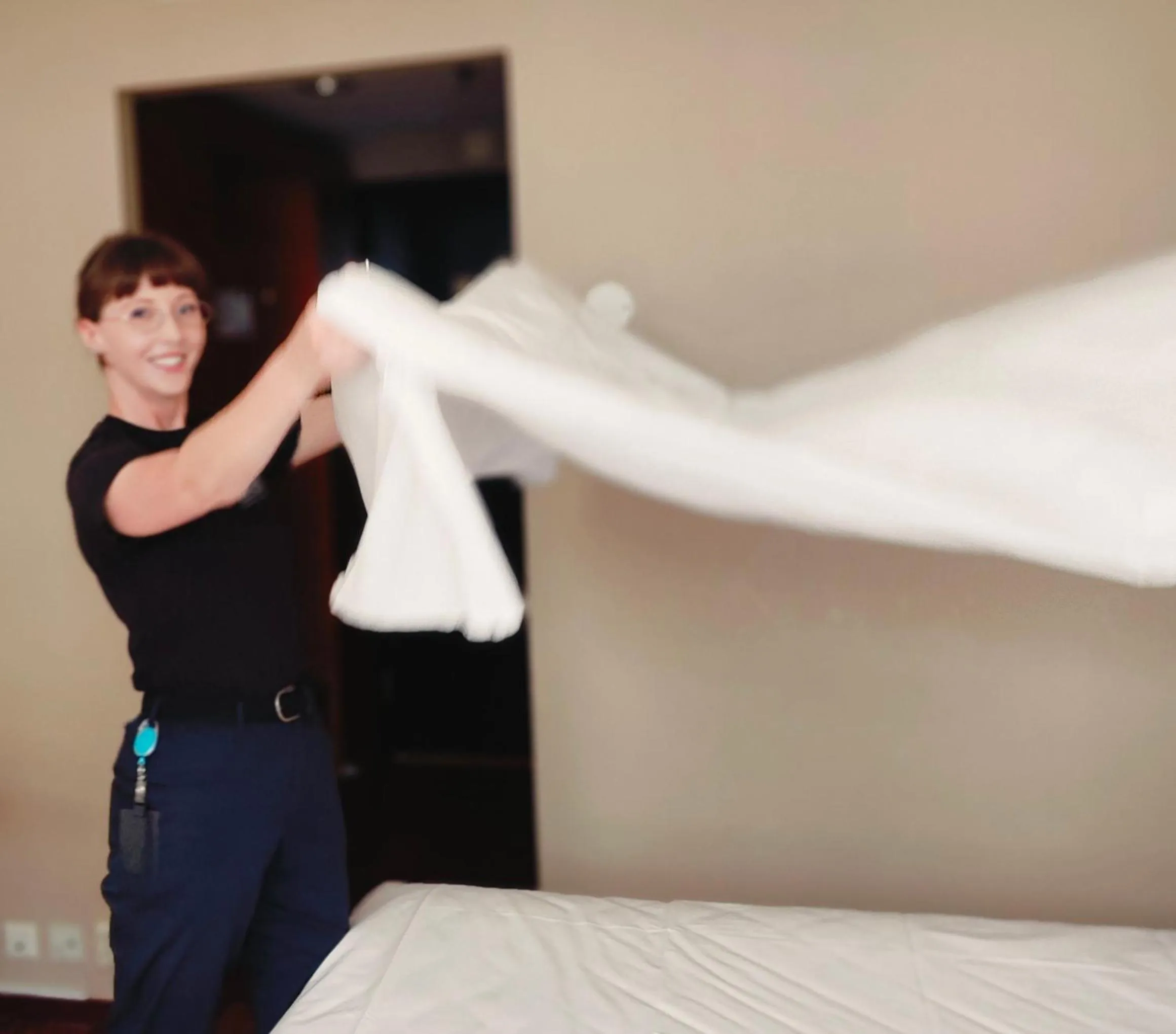 Staff, Bed in First Hotel Millennium