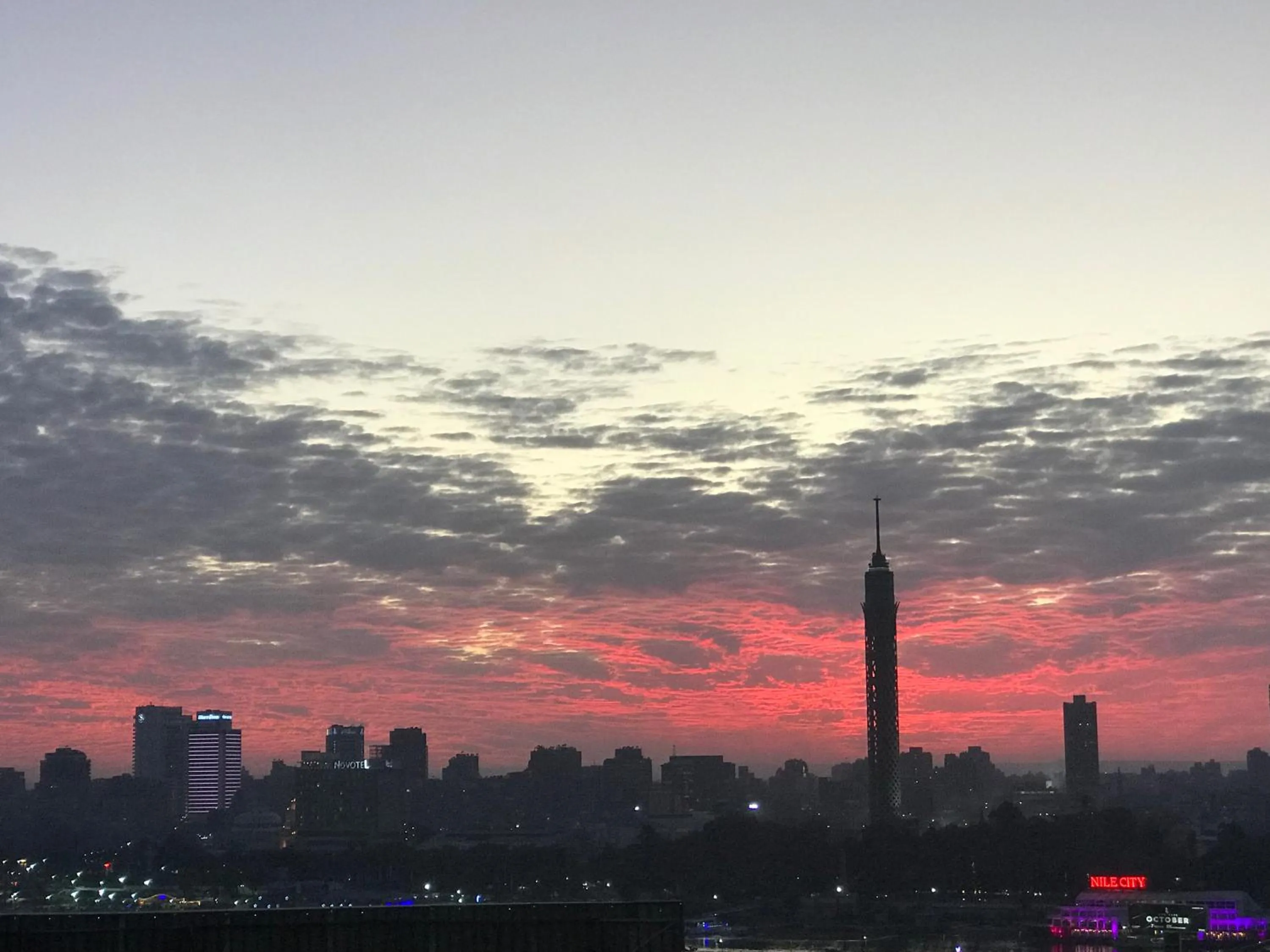 Sunset in Wake Up! Cairo Hostel