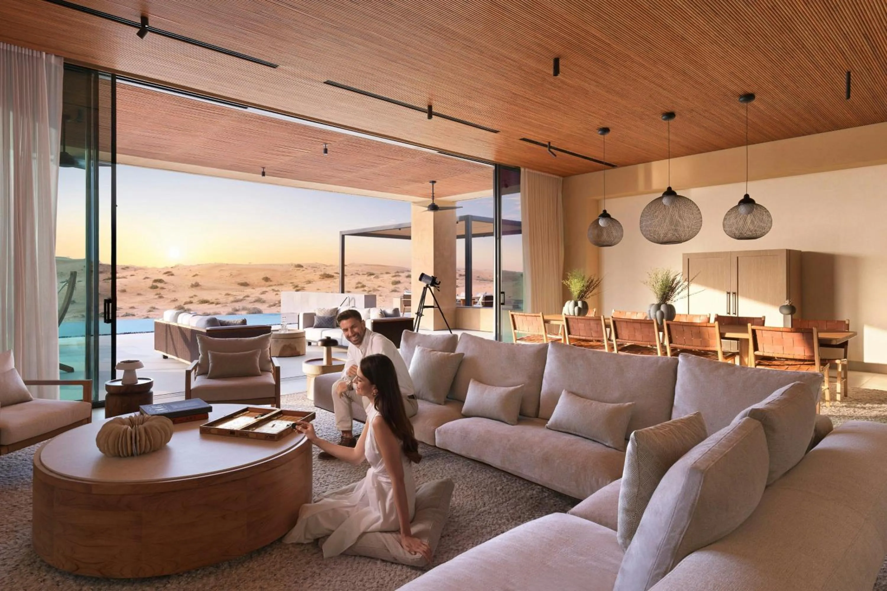 Living room in The Ritz-Carlton Ras Al Khaimah, Al Wadi Desert