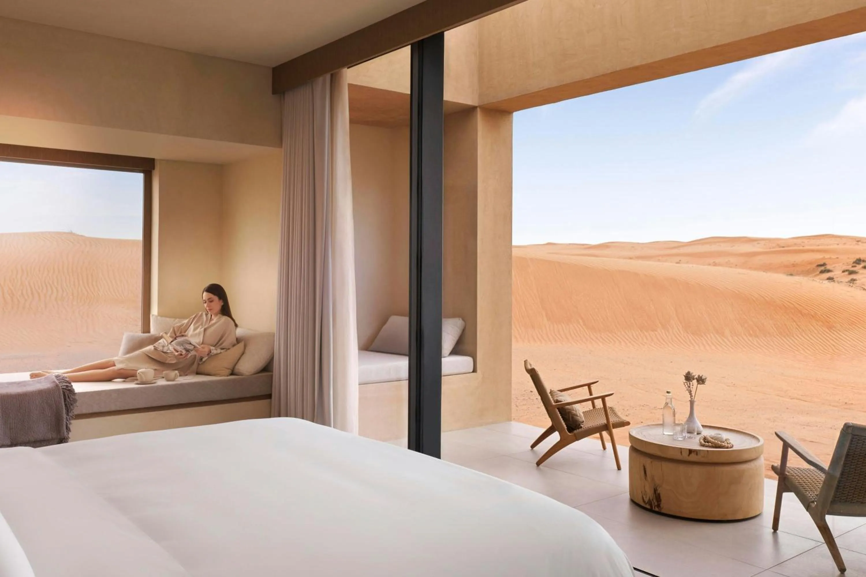 Bedroom, Bed in The Ritz-Carlton Ras Al Khaimah, Al Wadi Desert