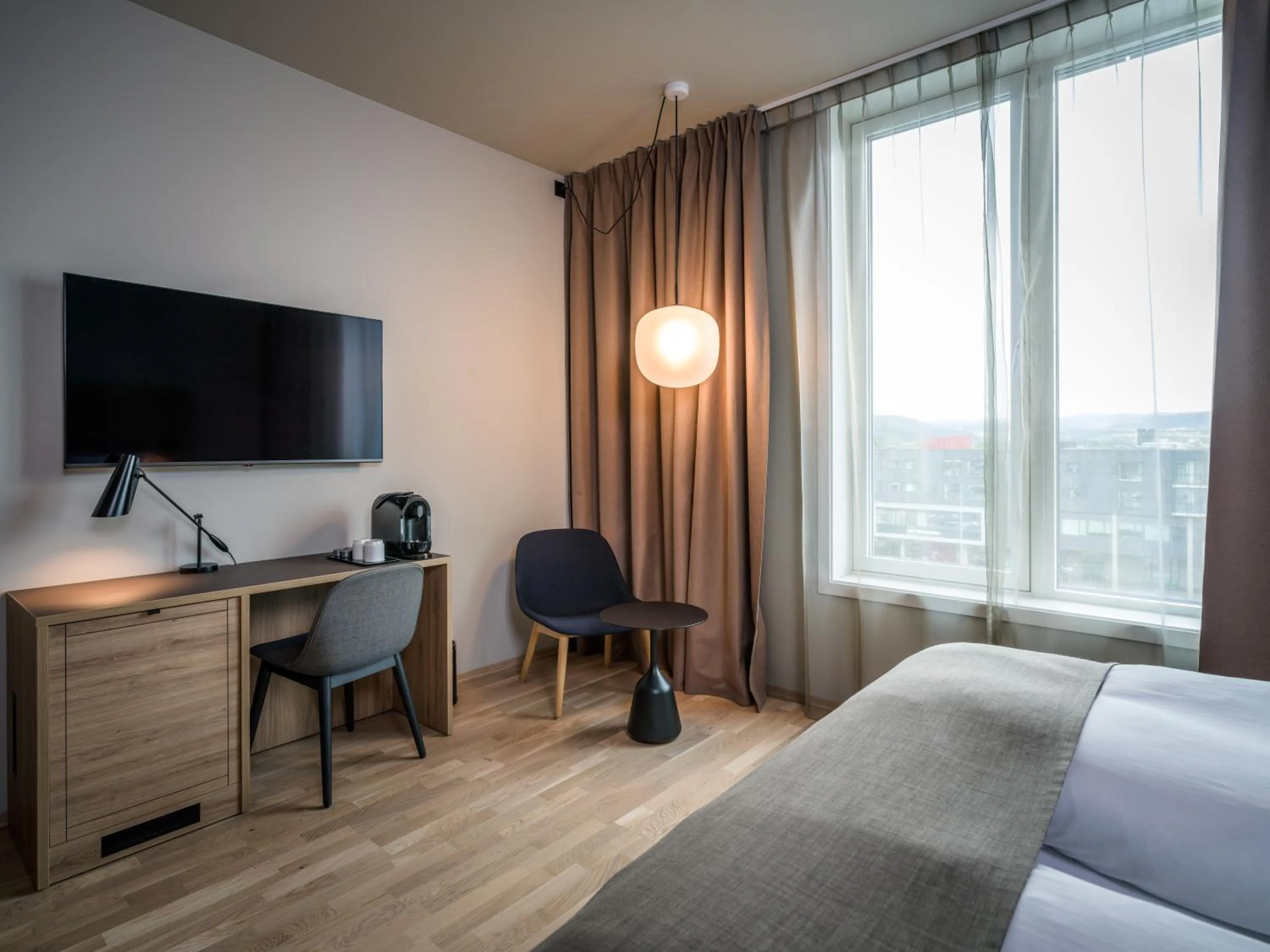 TV and multimedia, Bed in Quality Airport Hotel Værnes