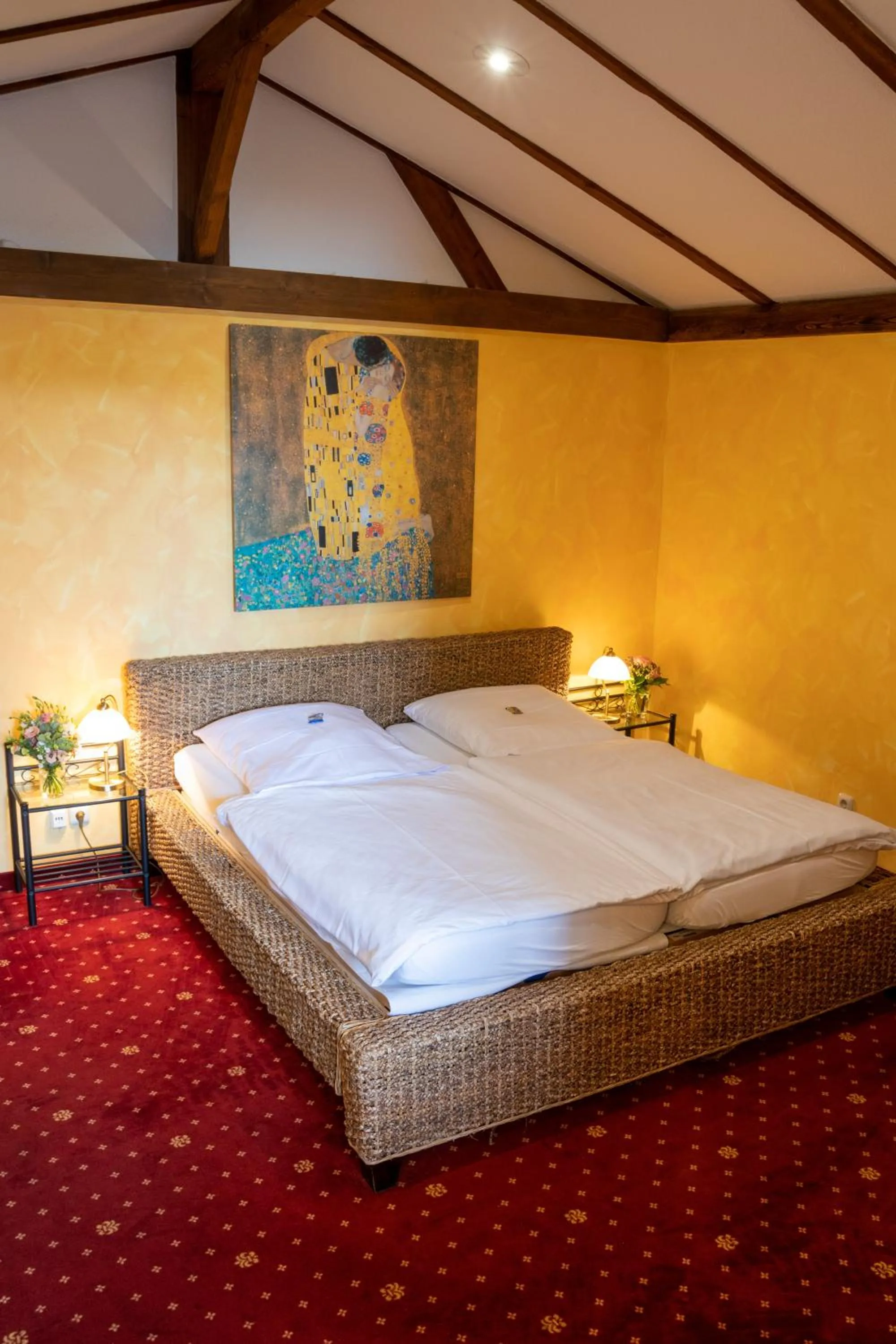 Photo of the whole room, Bed in Hotel Landhaus Knappmann