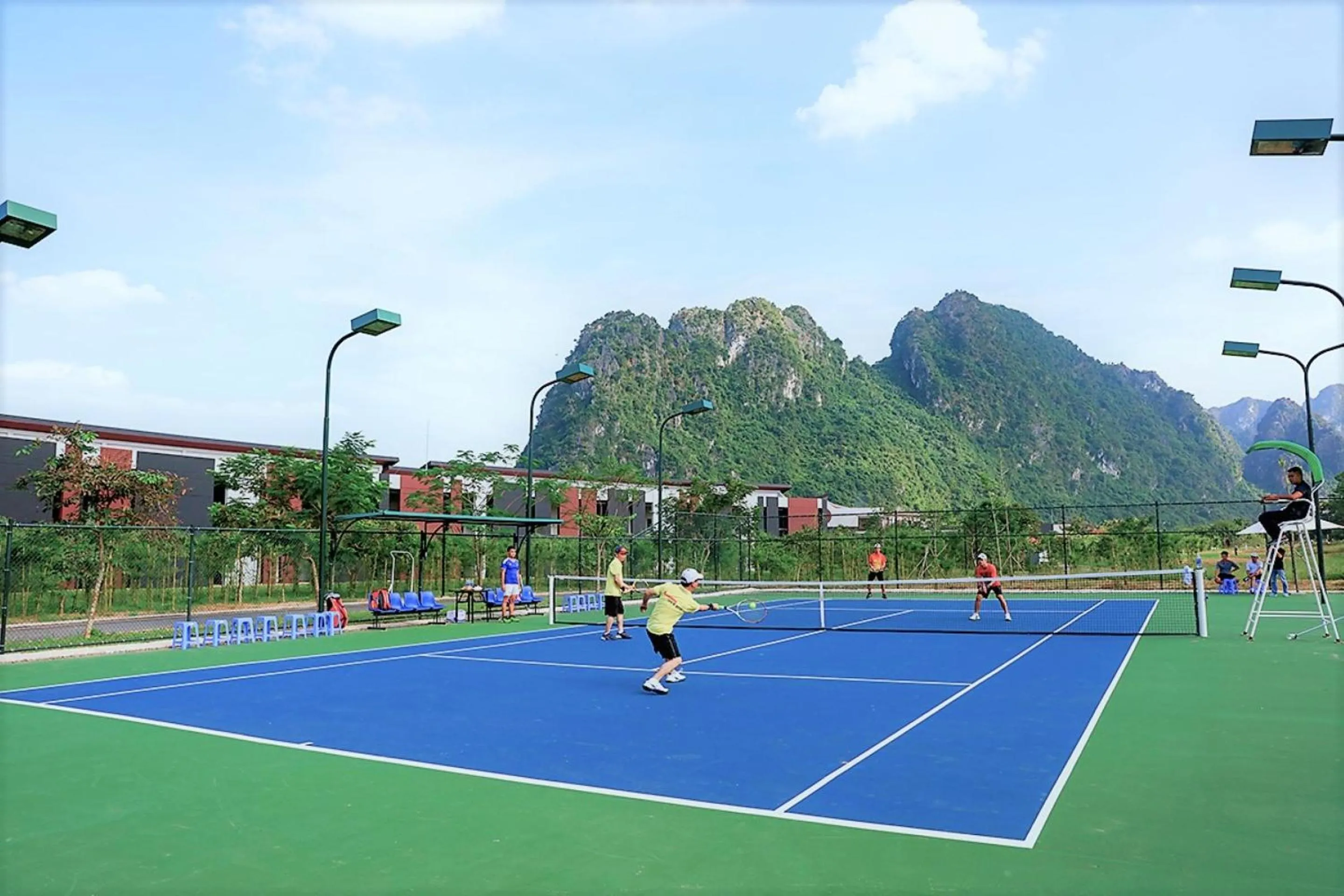 Tennis court in Serena Kim Boi Resort - Hoa Binh