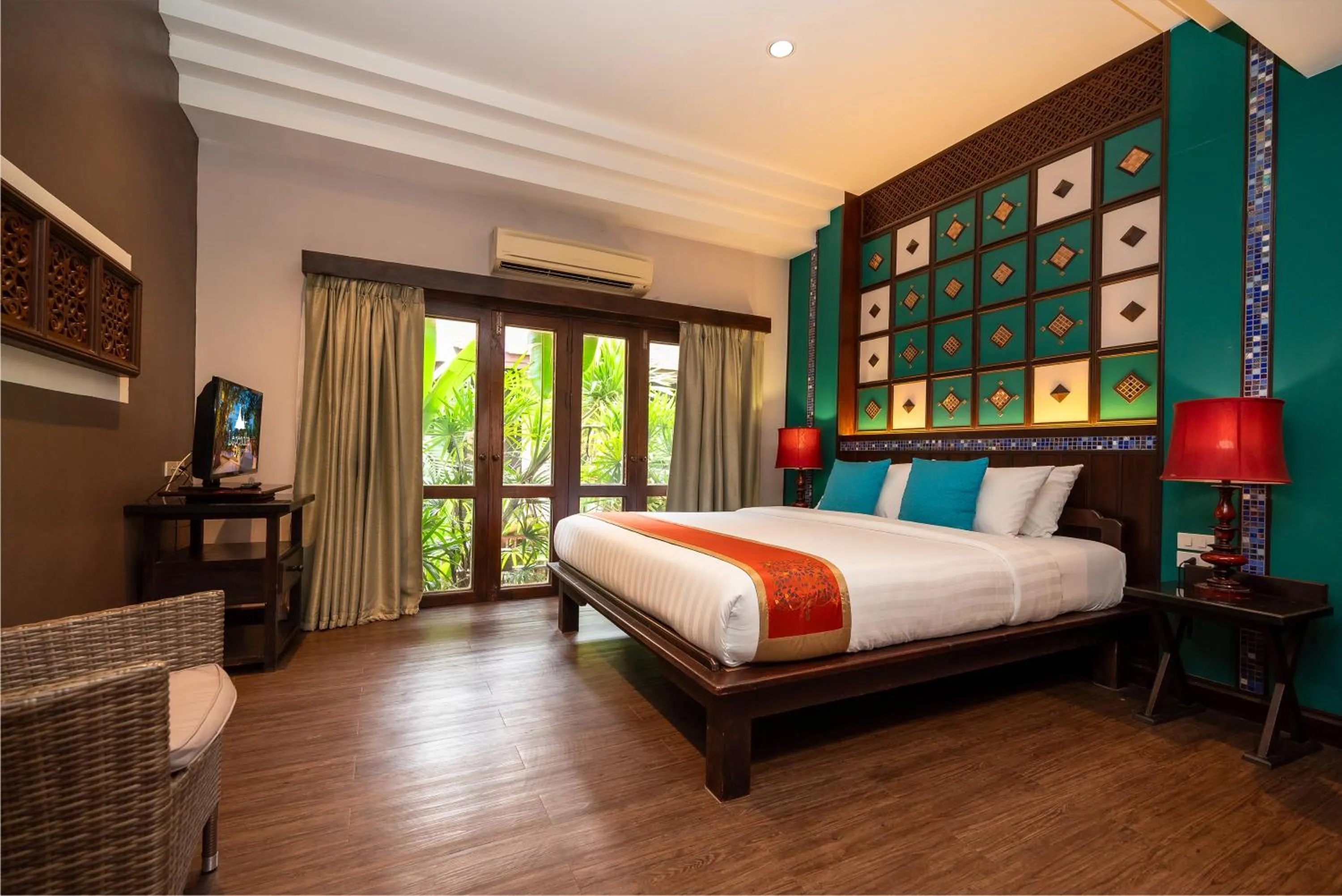 Bed in Legendha Sukhothai Hotel