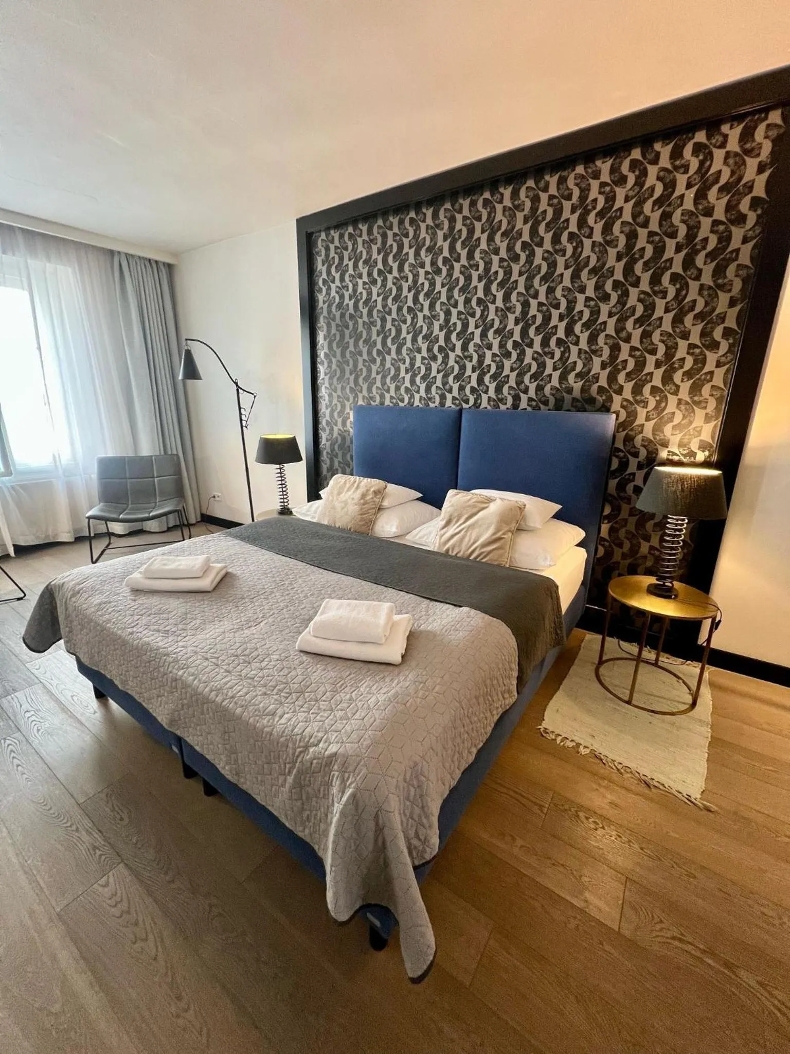 Bed in Antik Hotel Prague