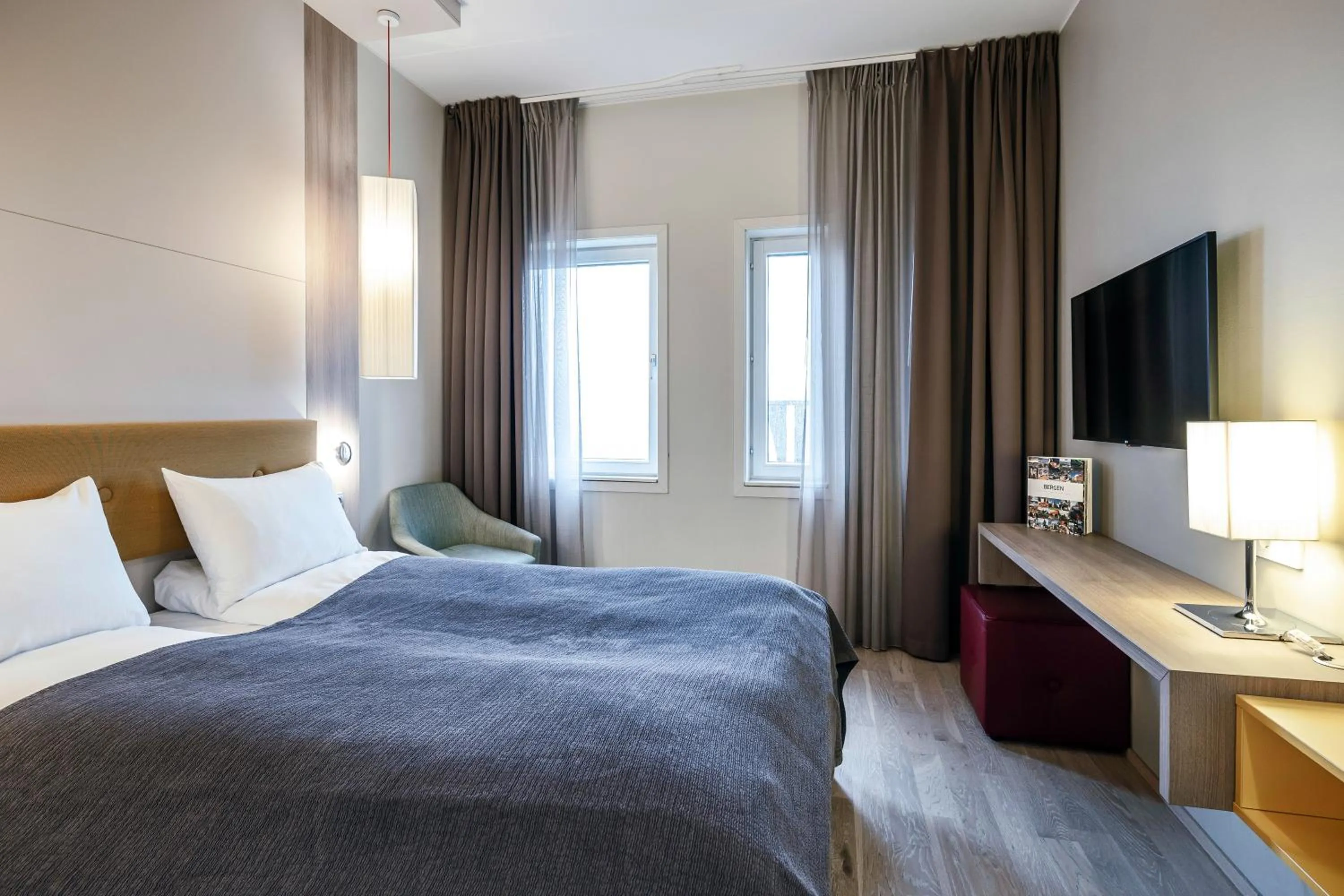 Bed in Quality Hotel Edvard Grieg