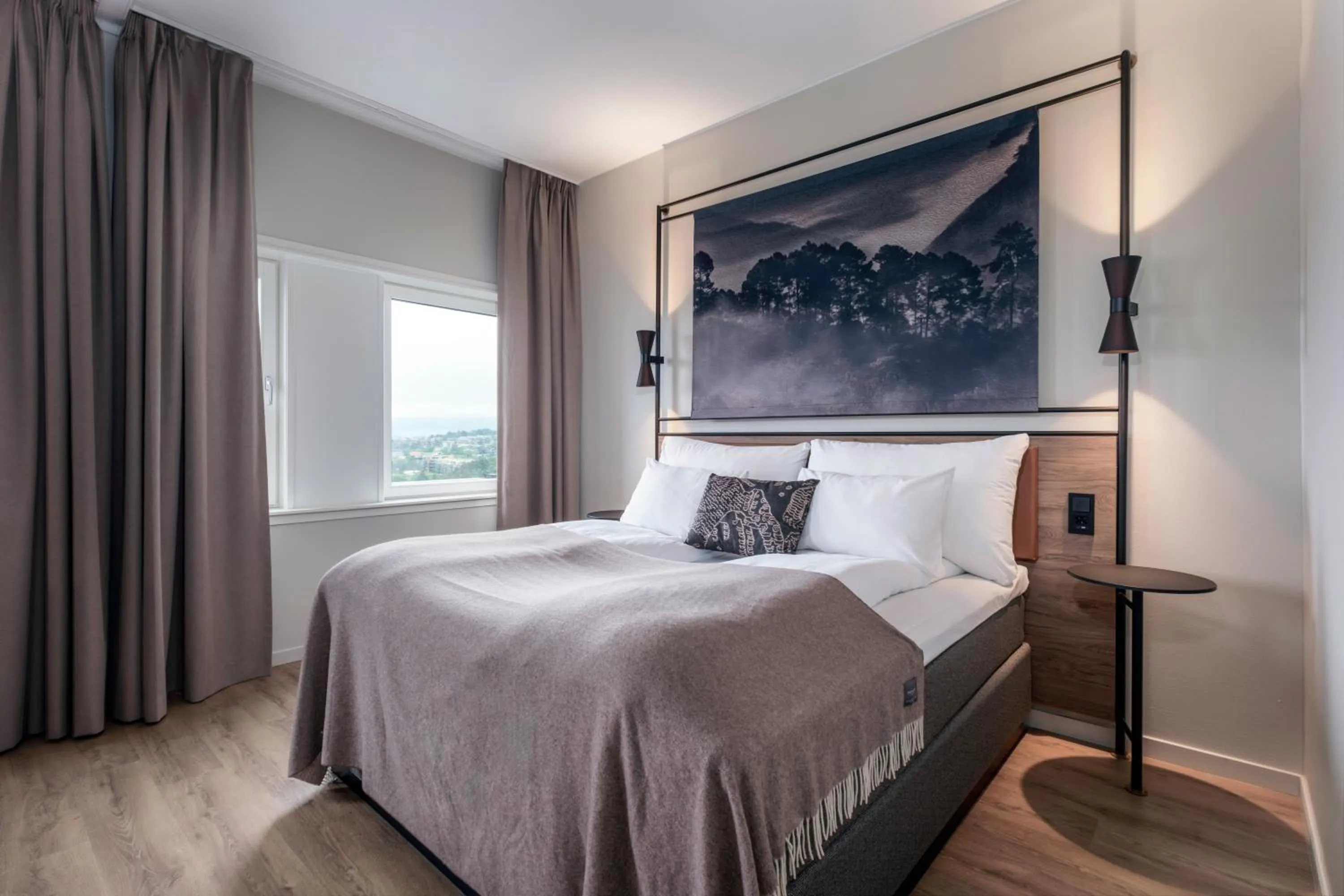 Bed in Quality Hotel Edvard Grieg