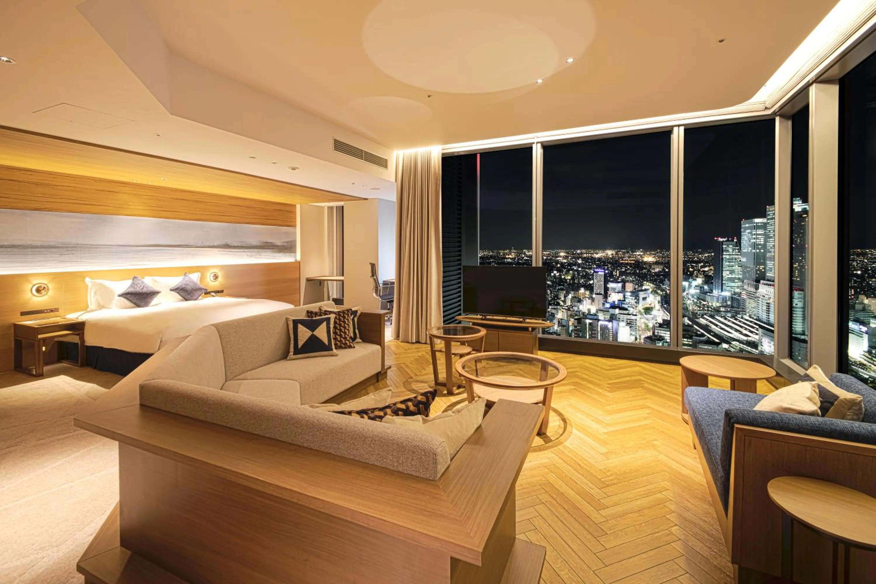 Photo of the whole room, Bed in Nagoya Prince Hotel Sky Tower