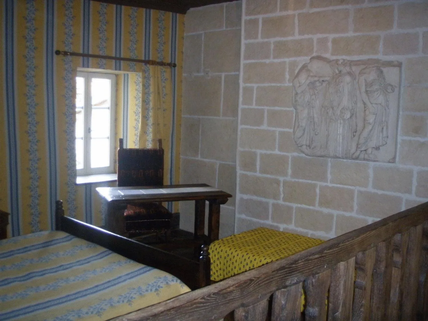 Decorative detail in Auberge de l'Abbatiale