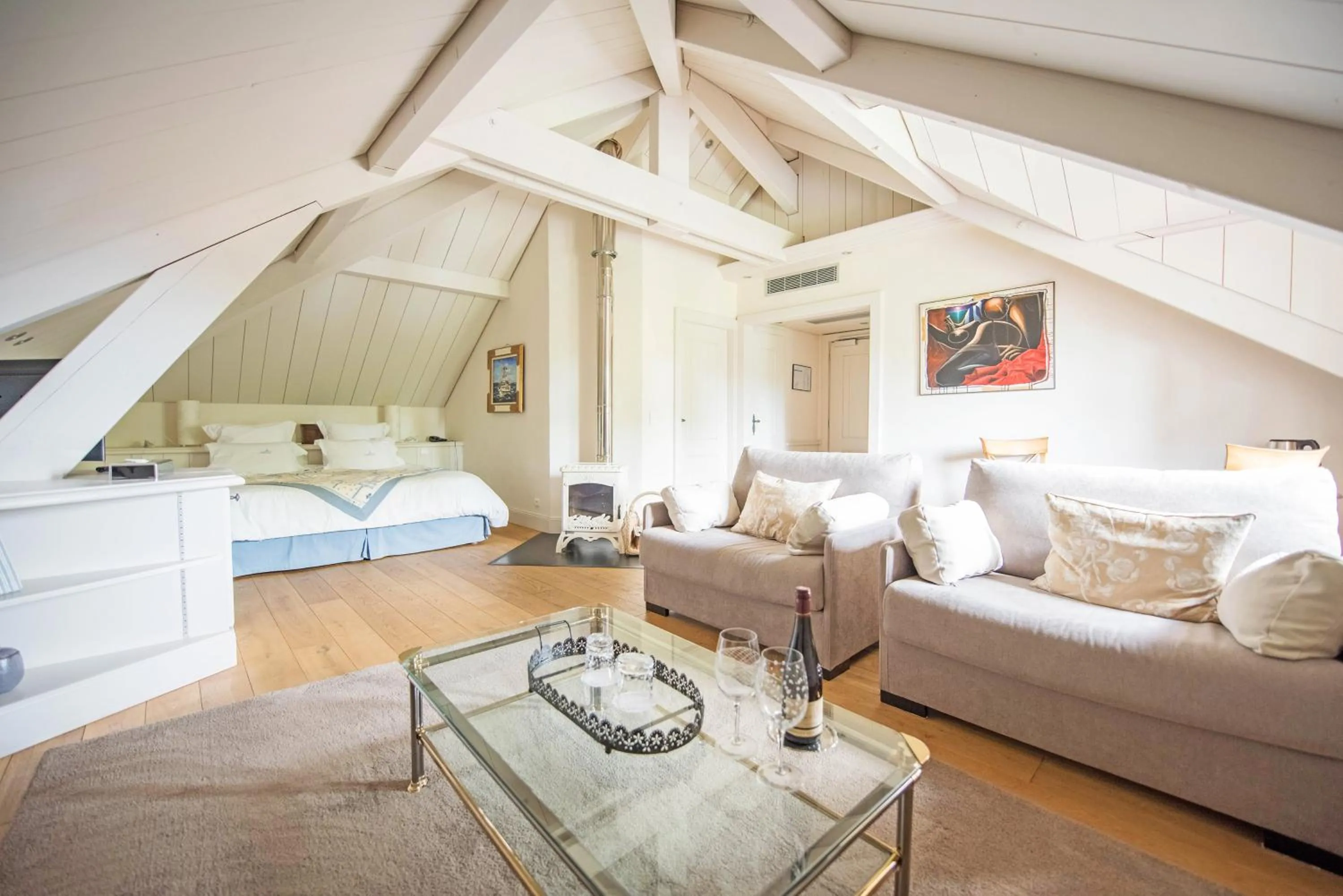 Living room, Bed in Villa Cécile