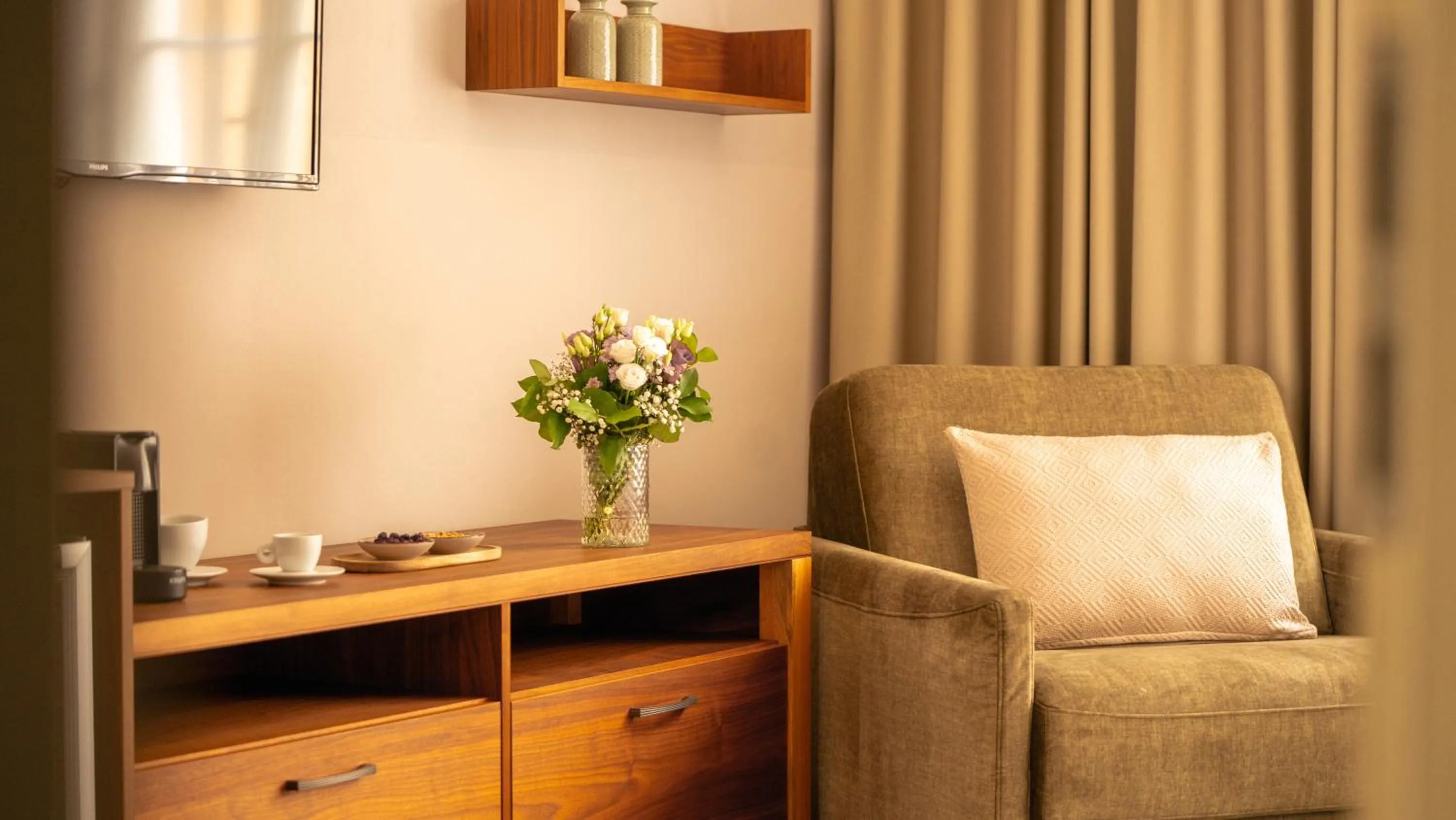 Seating area in Hotel Golden Key Prague Castle