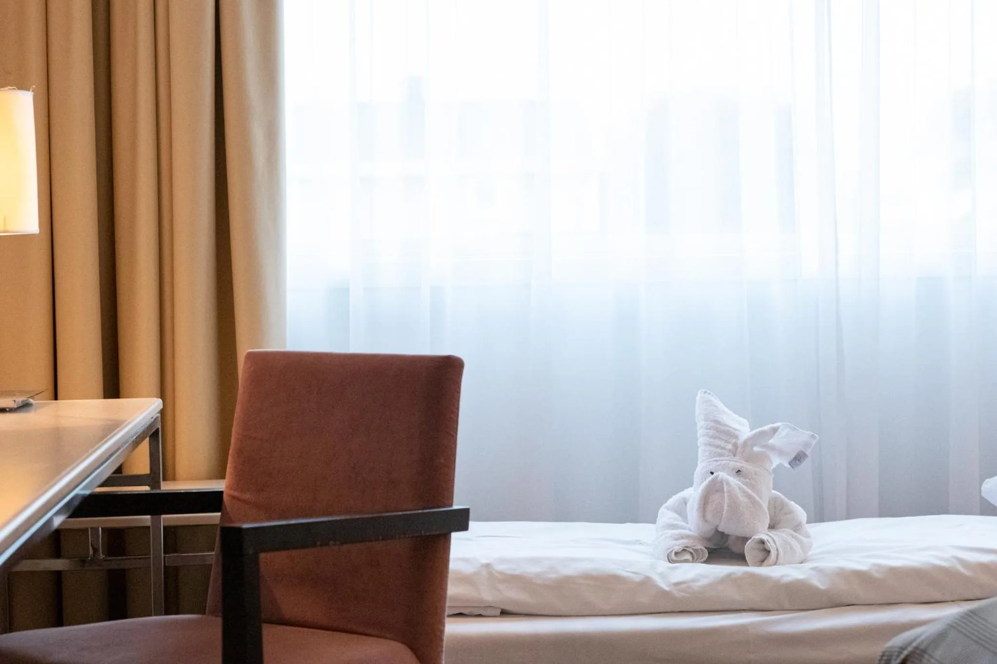 Decorative detail, Bed in Quality Airport Hotel Stavanger