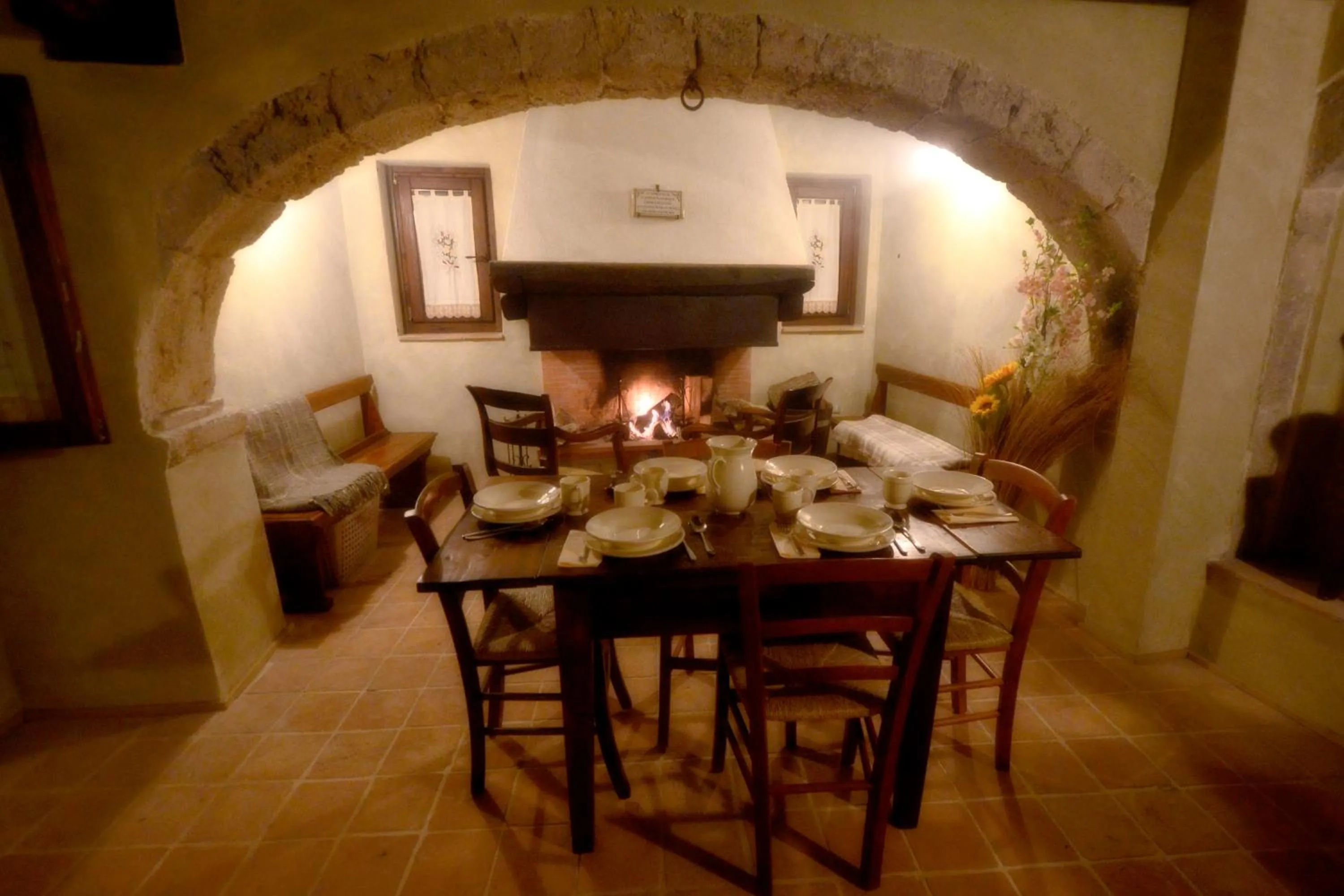 Decorative detail in Robur Marsorum Albergo Diffuso