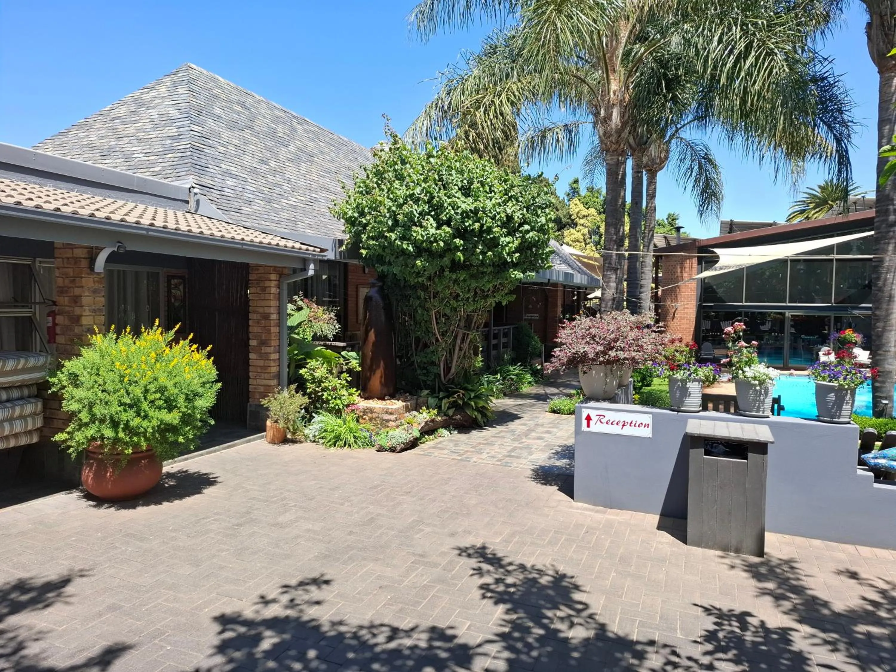 Garden view in Sunrock Guesthouse