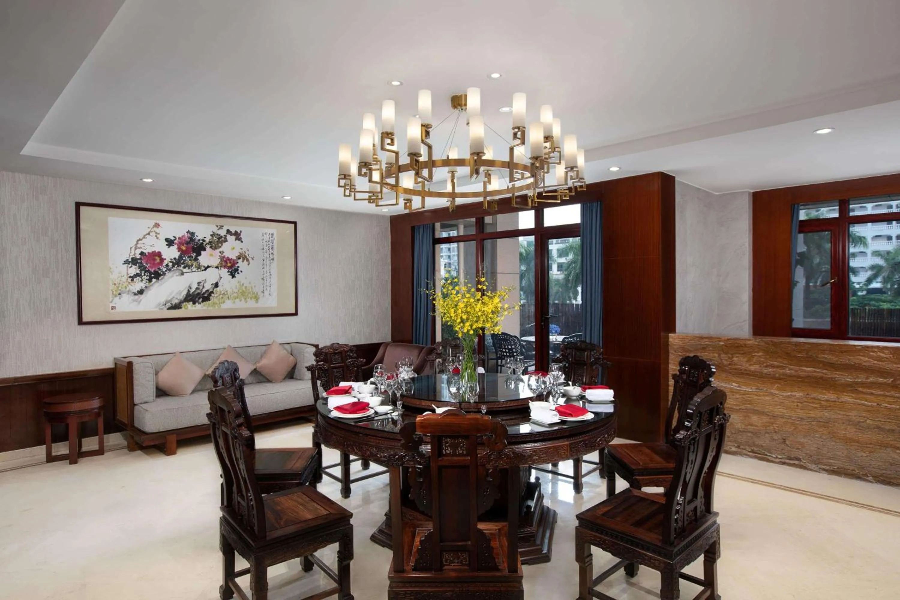 Restaurant/places to eat, Dining Area in Ramada Encore by Wyndham Qionghai Downtown