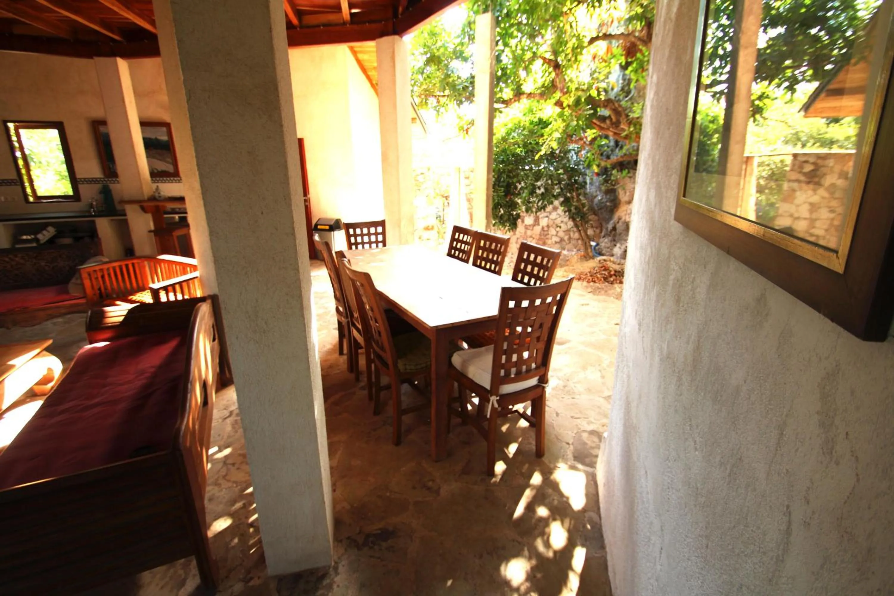 Living room in Boa Hill Surf House