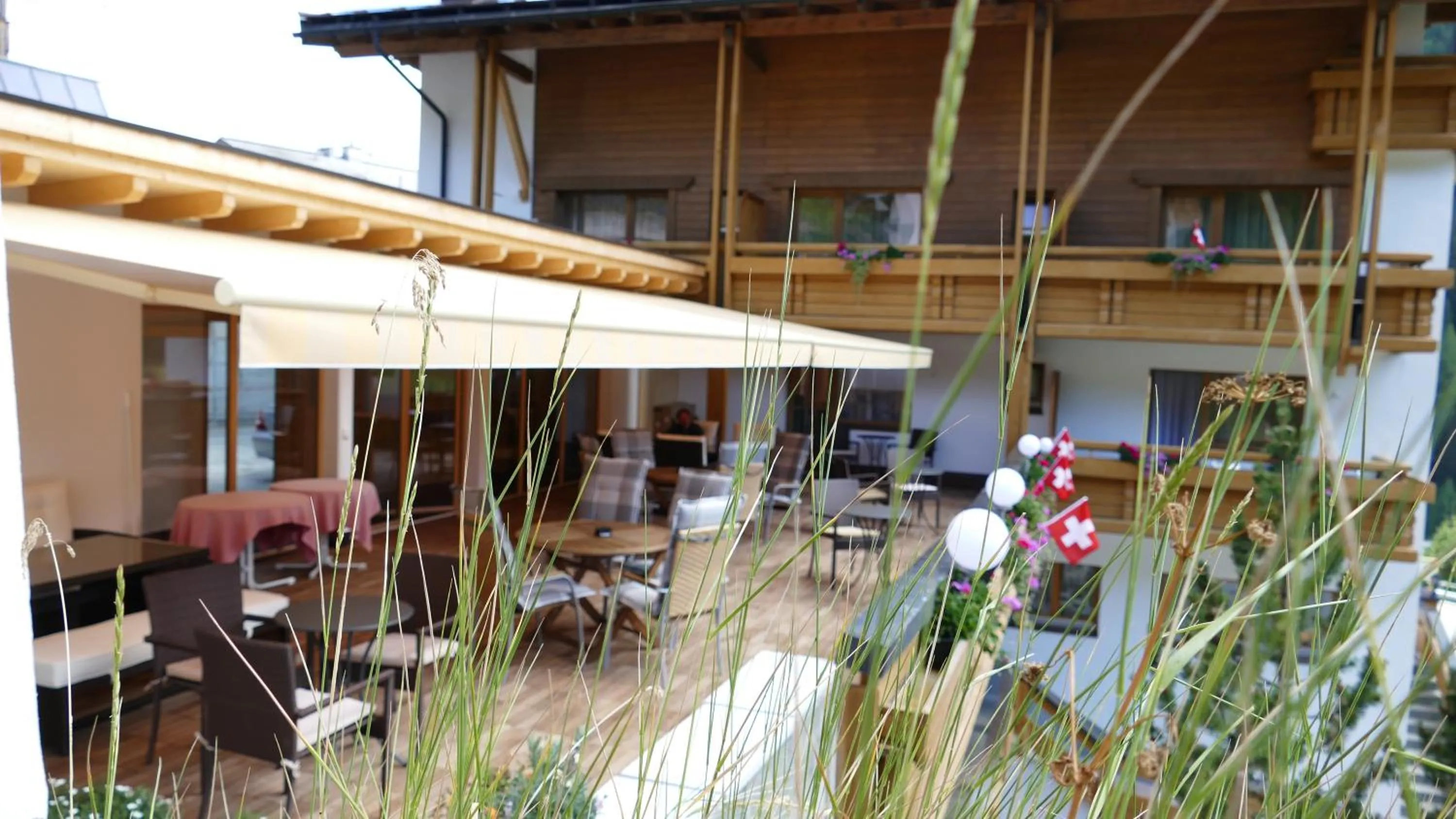 Balcony/Terrace in Sonnenhotel Soldanella Sonneck