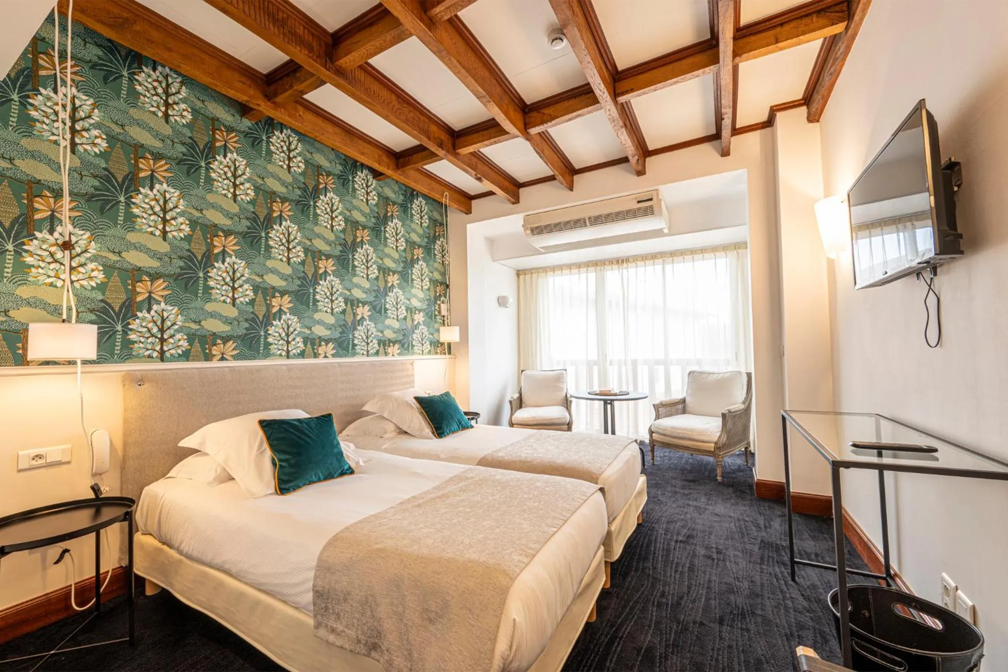 Bed in Hôtel Ithurria - Teritoria