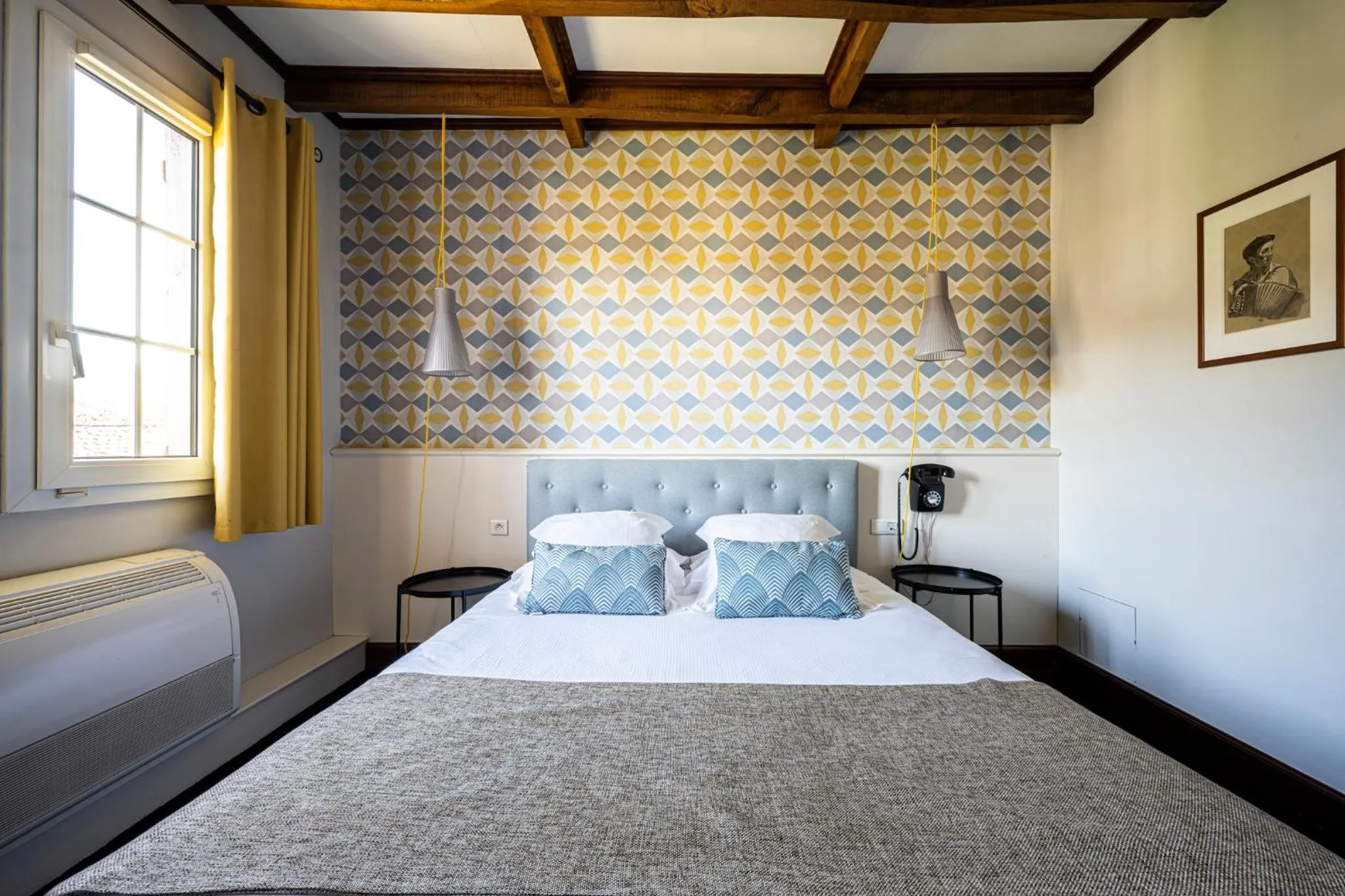 Bed in Hôtel Ithurria - Teritoria