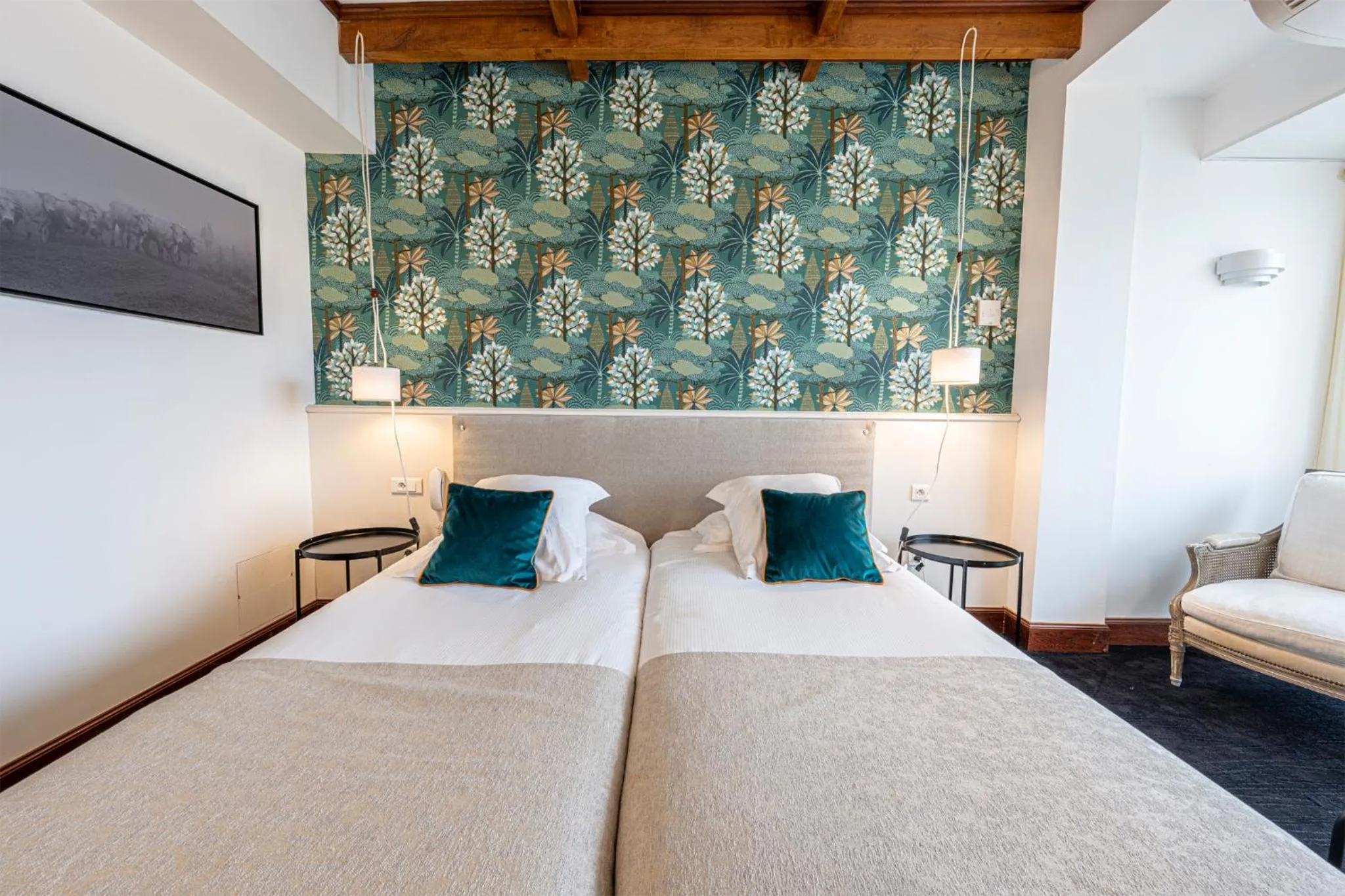 Bed in Hôtel Ithurria - Teritoria